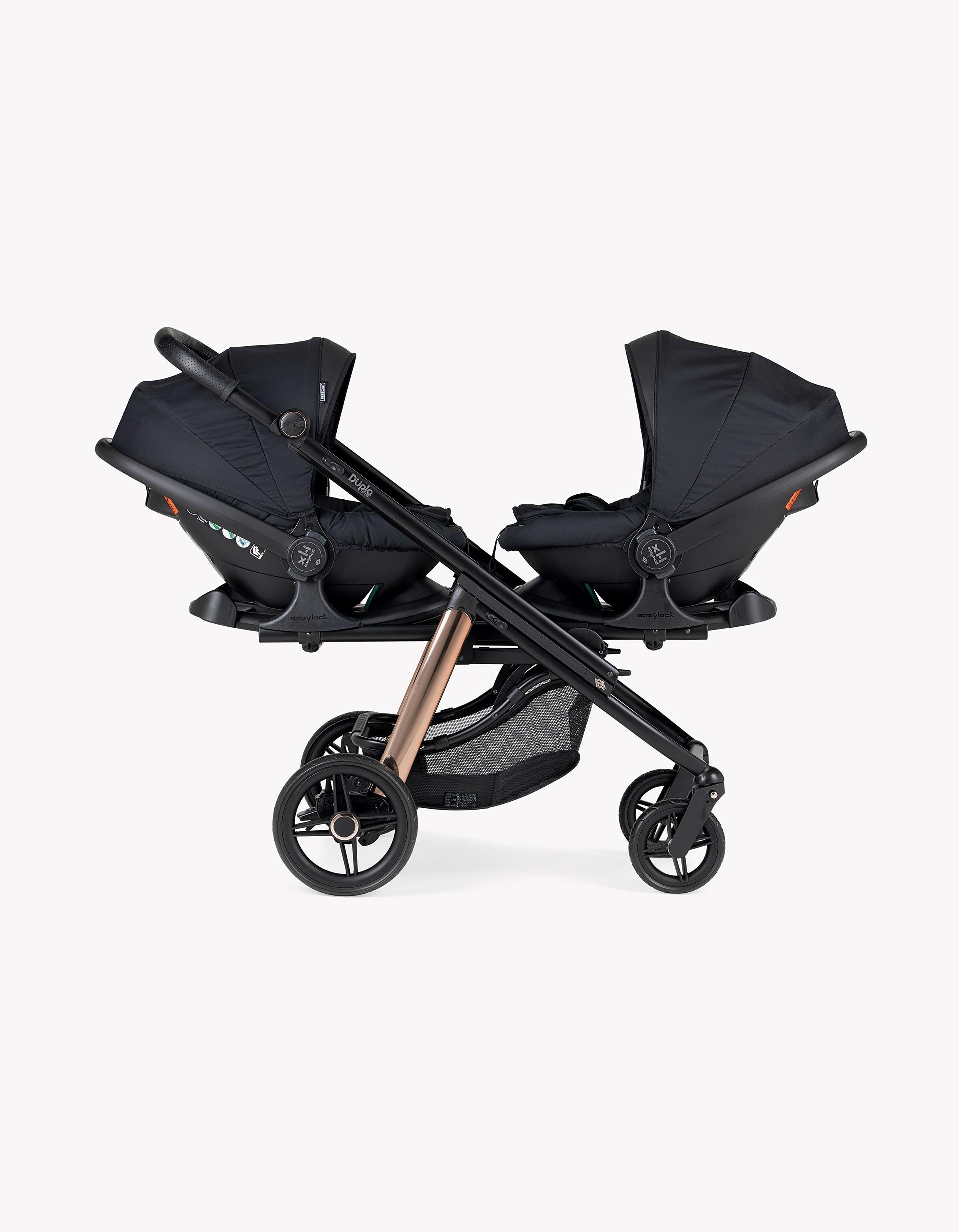 Bebecar Double Stroller Compact Black