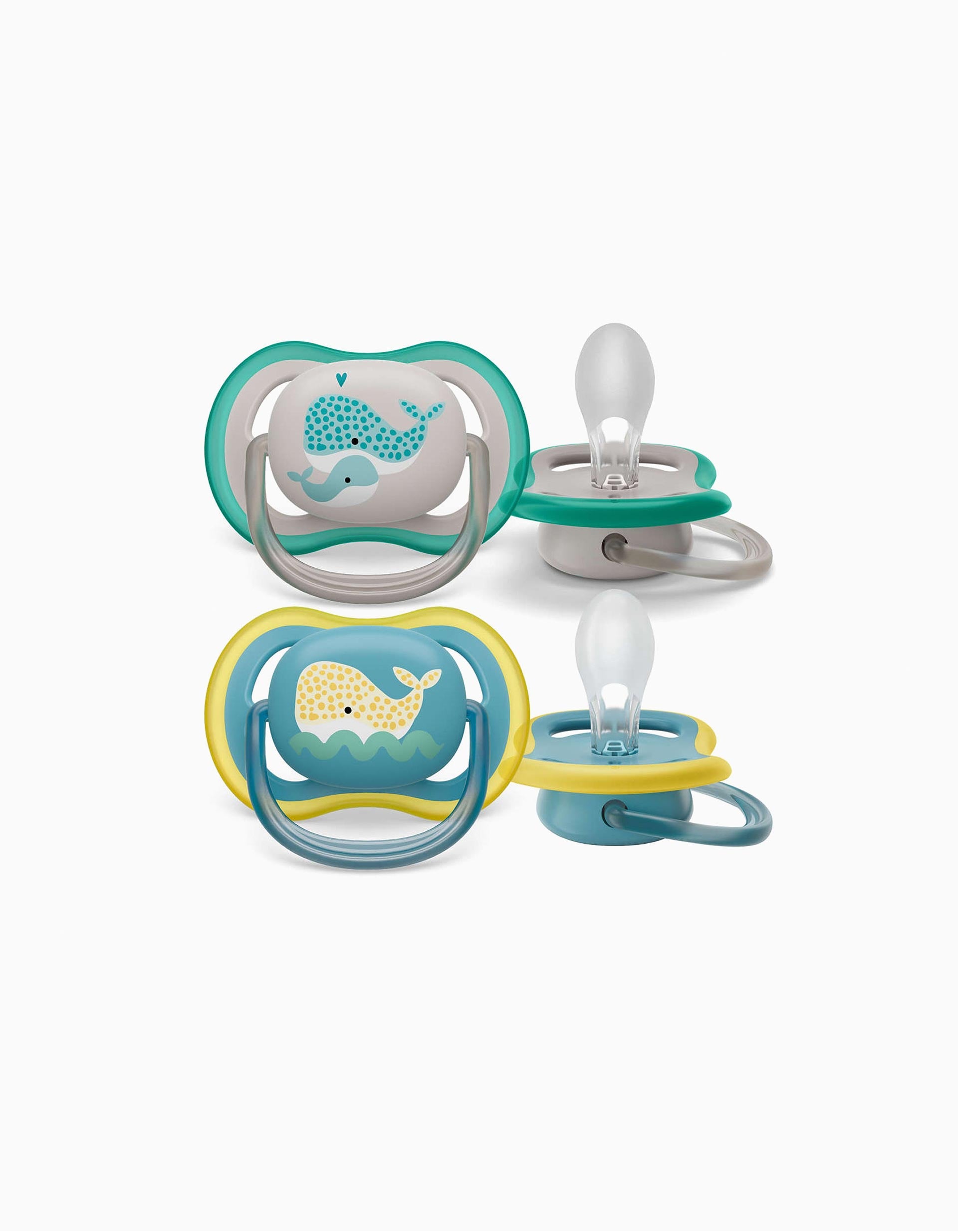 2 Chupetas Ultra Air Silicone Neutral Philips Avent 18M+