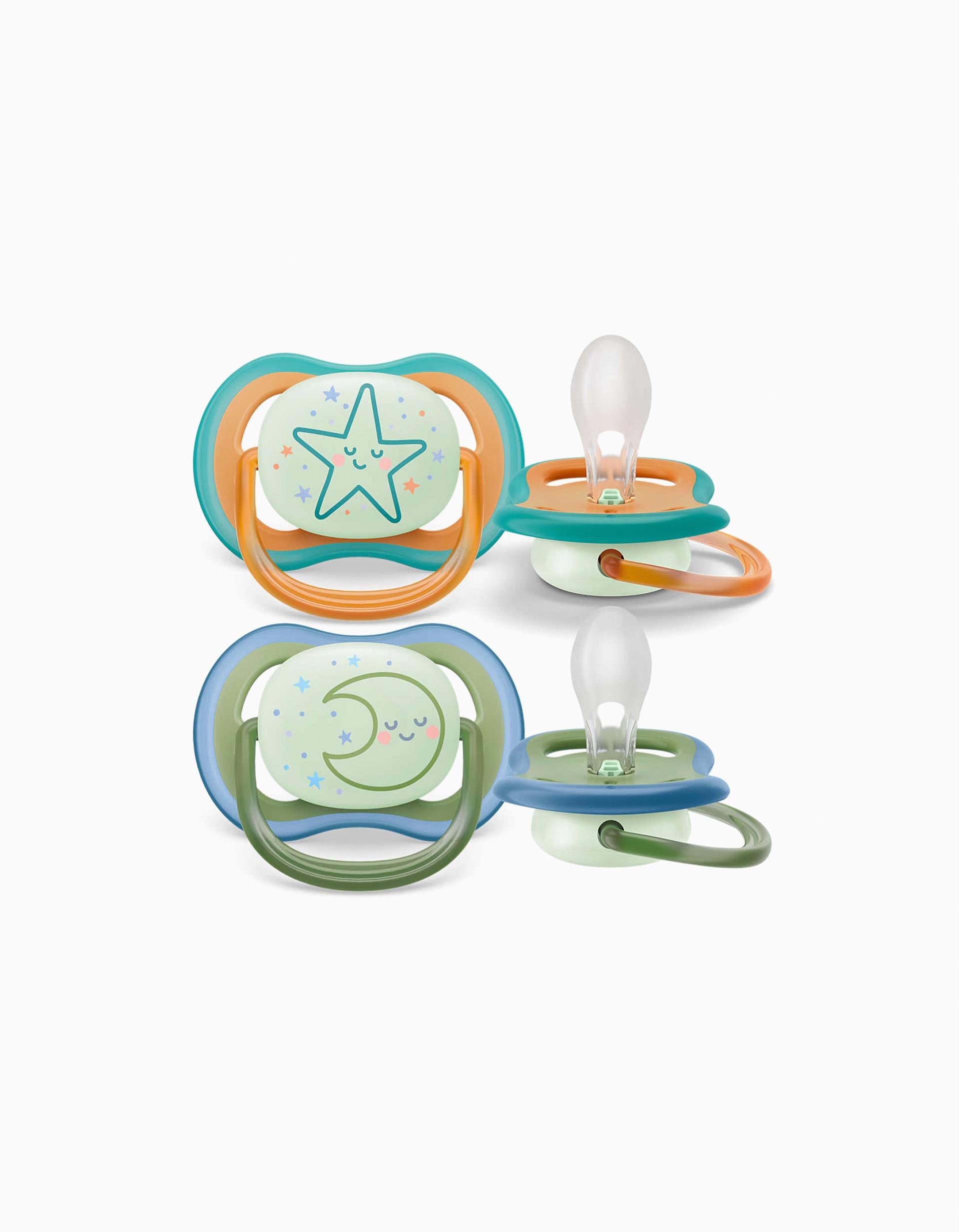 2 Ultra Air Sil Neutral Night Soothers Philips Avent 18M+