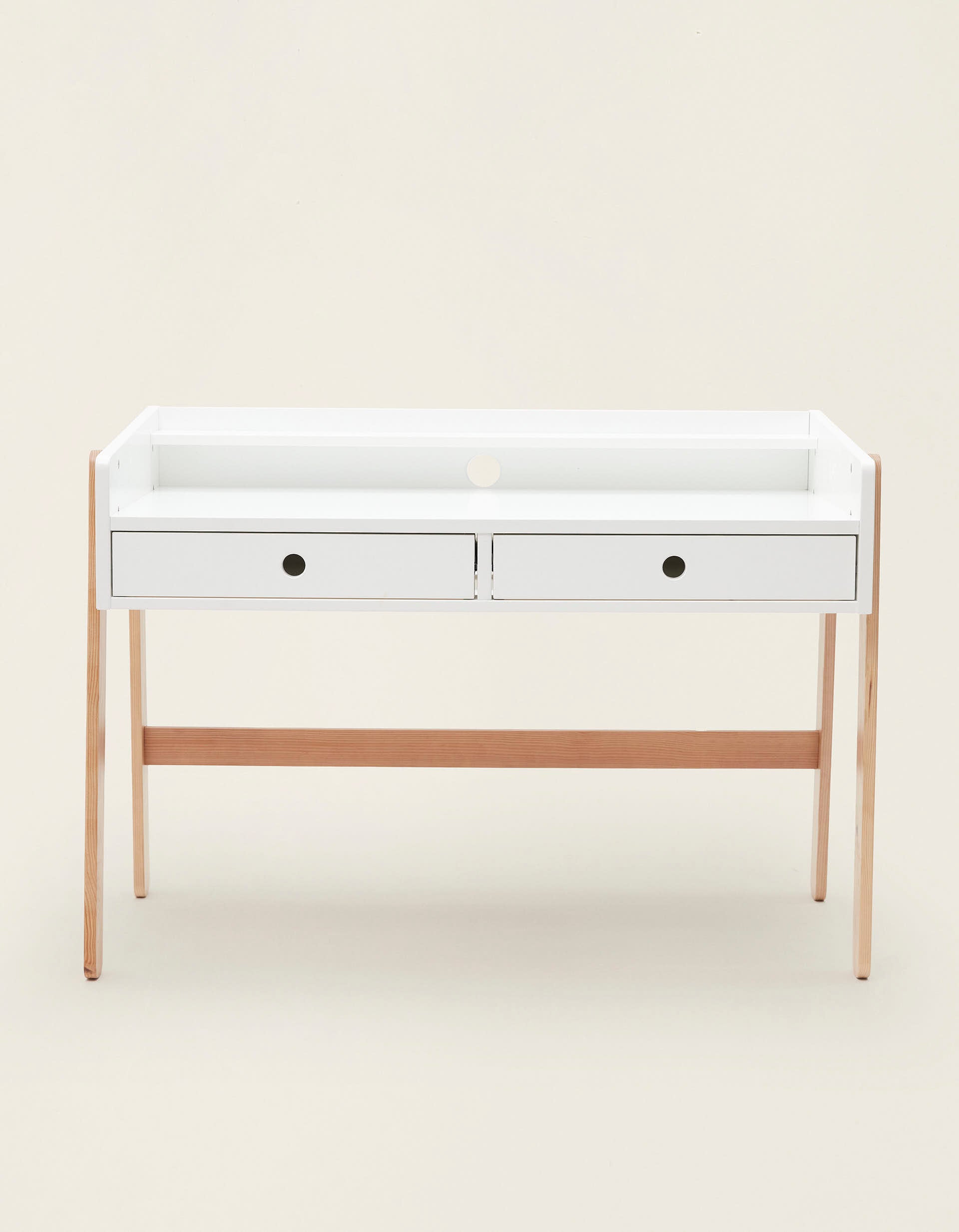 Bureau Évolutive ZY Baby avec Tiroirs, Blanc