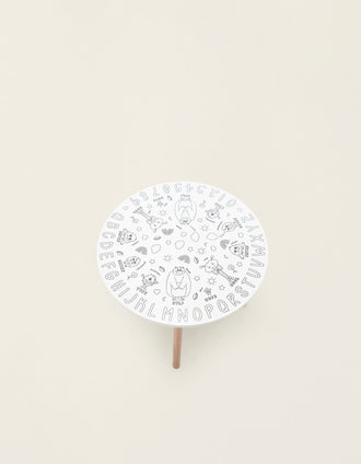 Colouring Table ZY Baby 'Emotions', White