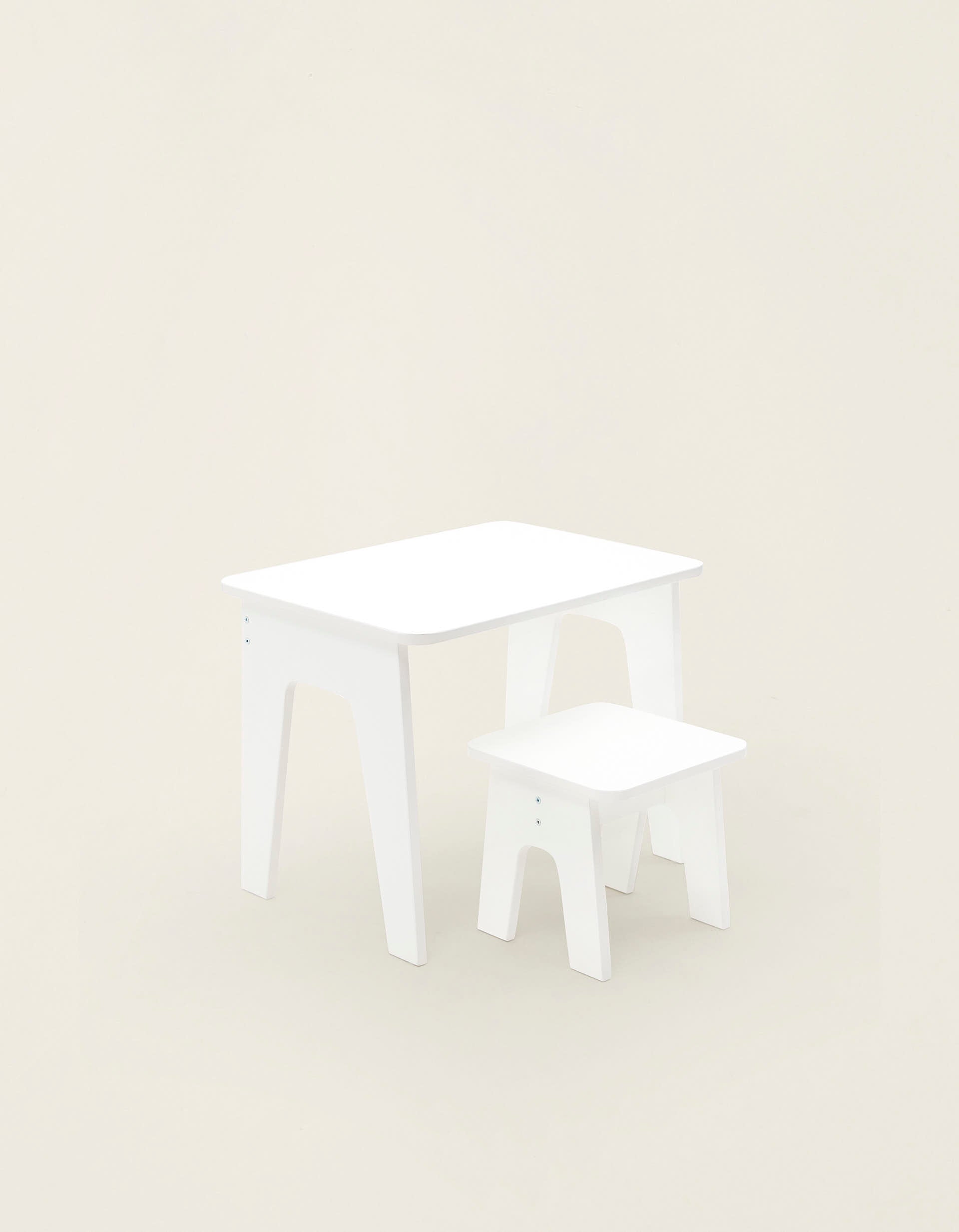 Bureau + Chaise ZY Baby, Blanc