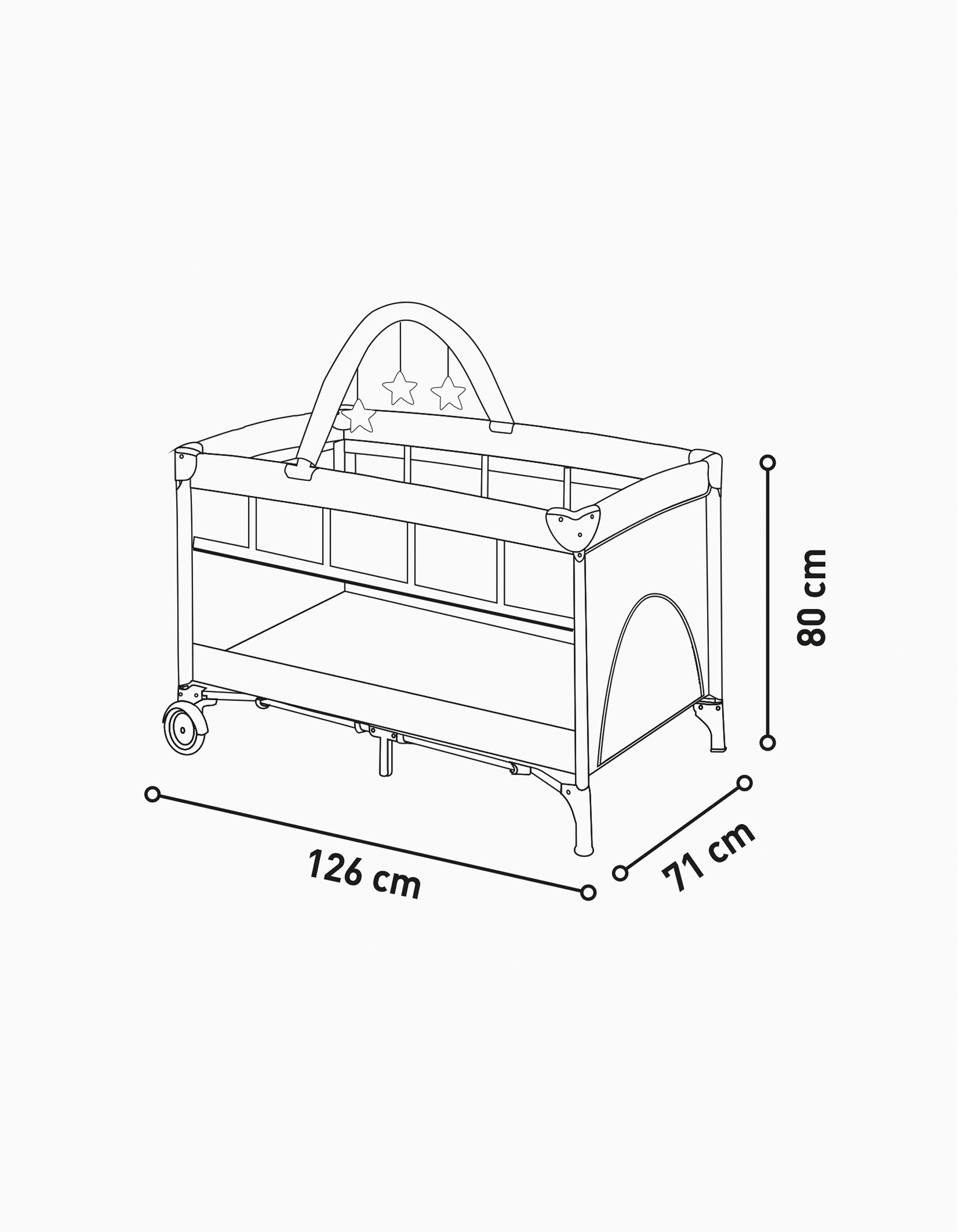 Cama de Viagem Asalvo Mix Plus Zeppelin 