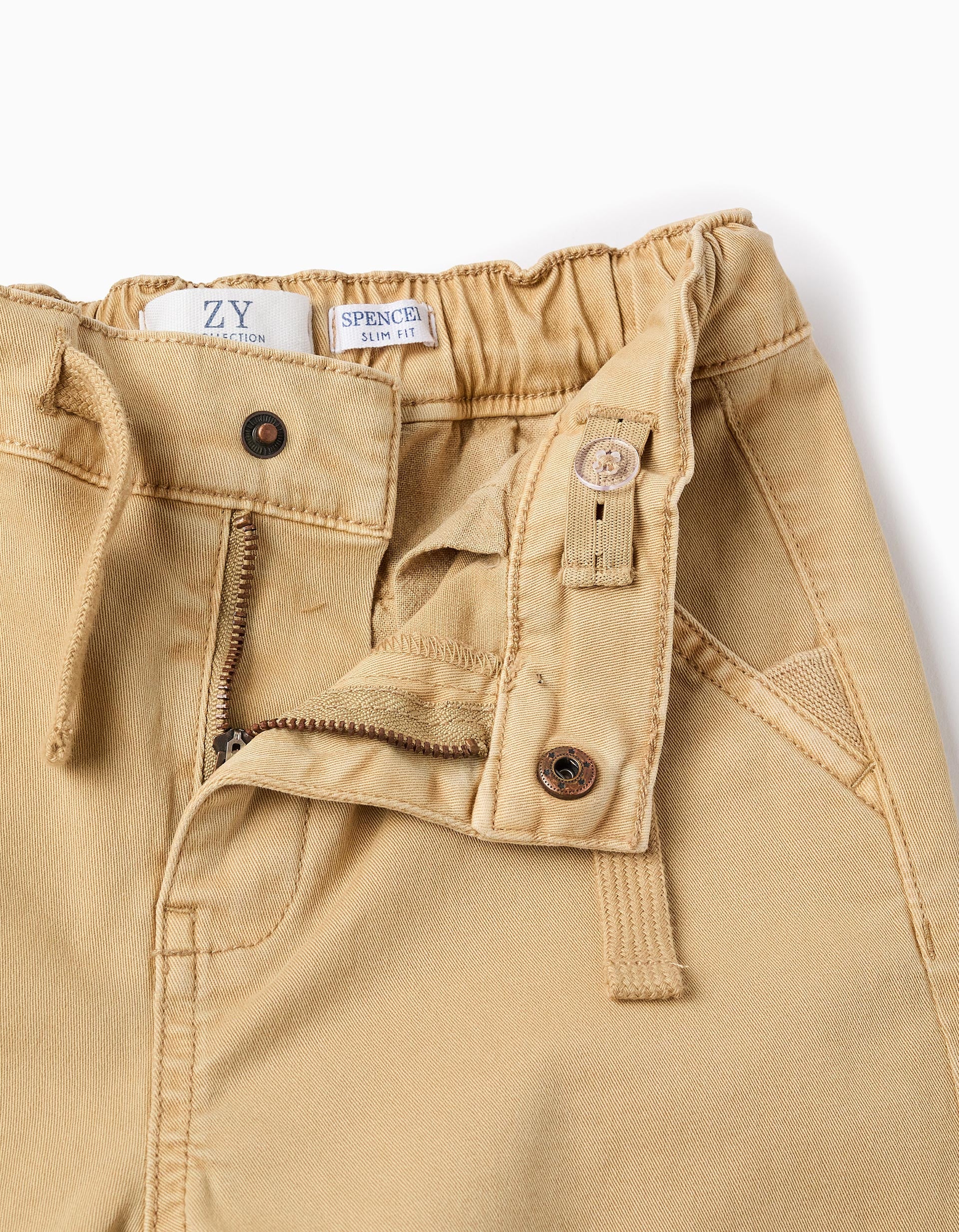 Pantalón Chino con Cordón para Niño 'Slim', Beige