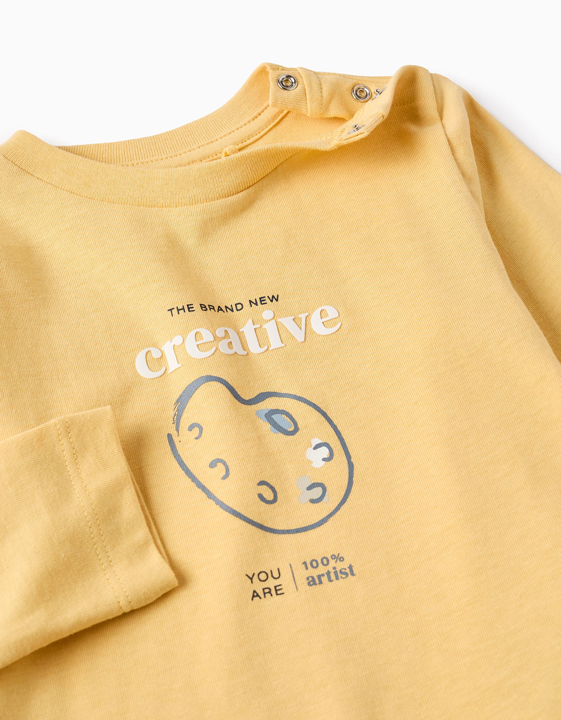 Long Sleeve T-shirt for Baby Boys 'Creative', Yellow