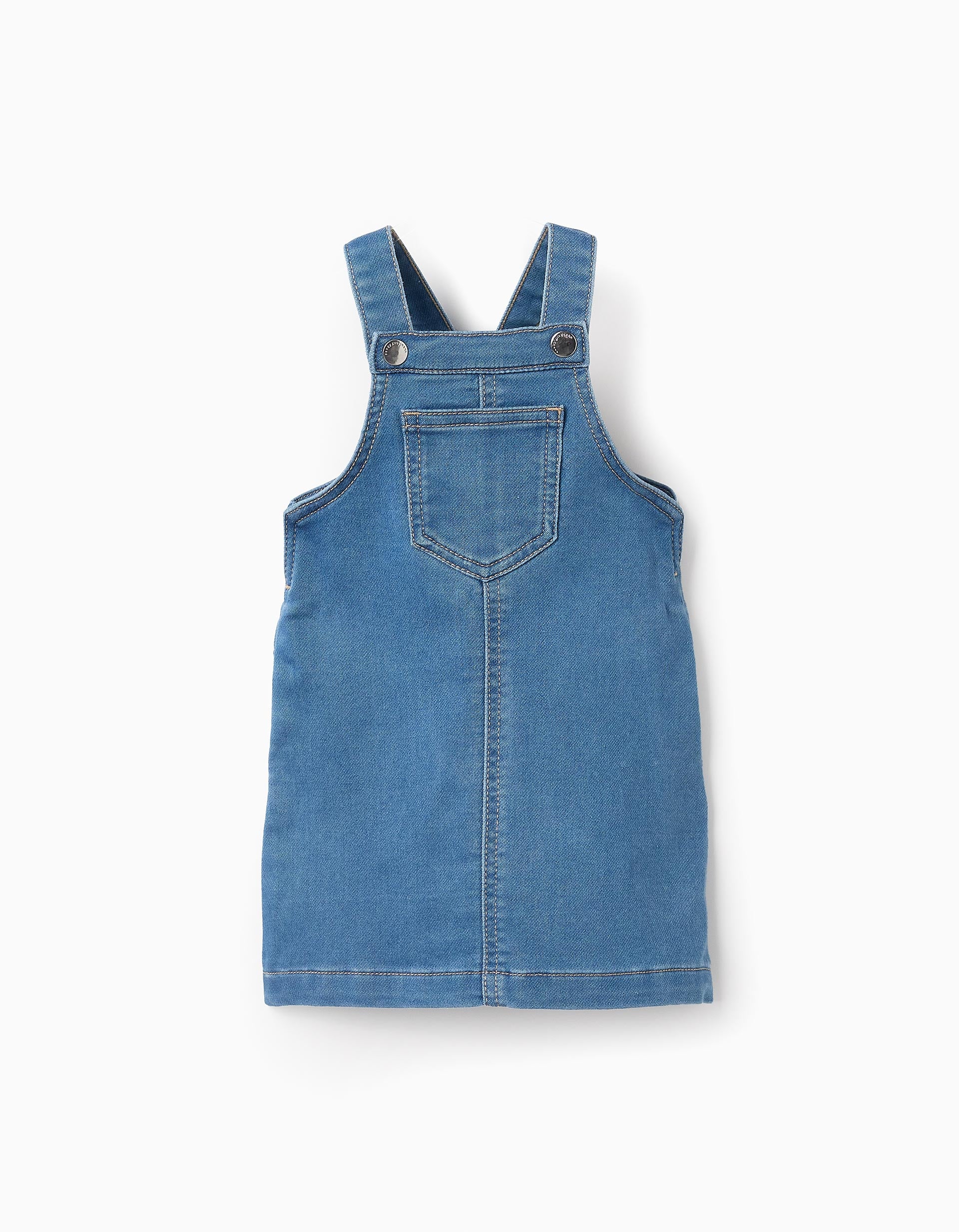 Robe Salopette en Jean pour Bébé Fille, Bleu