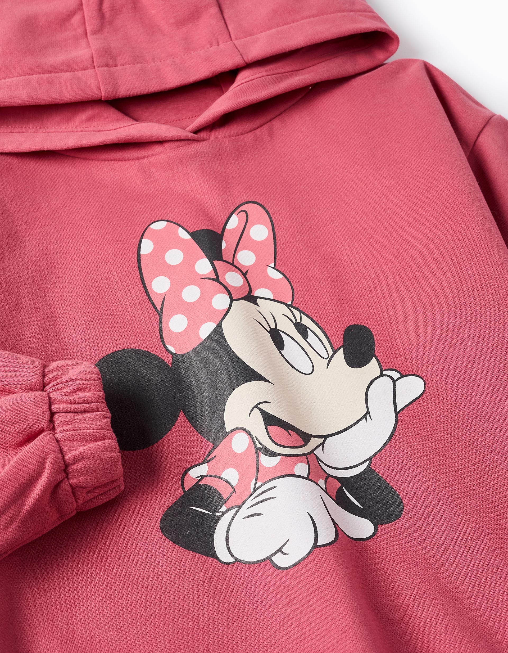 Hooded Minnie Sweatshirt for Girls, Pink