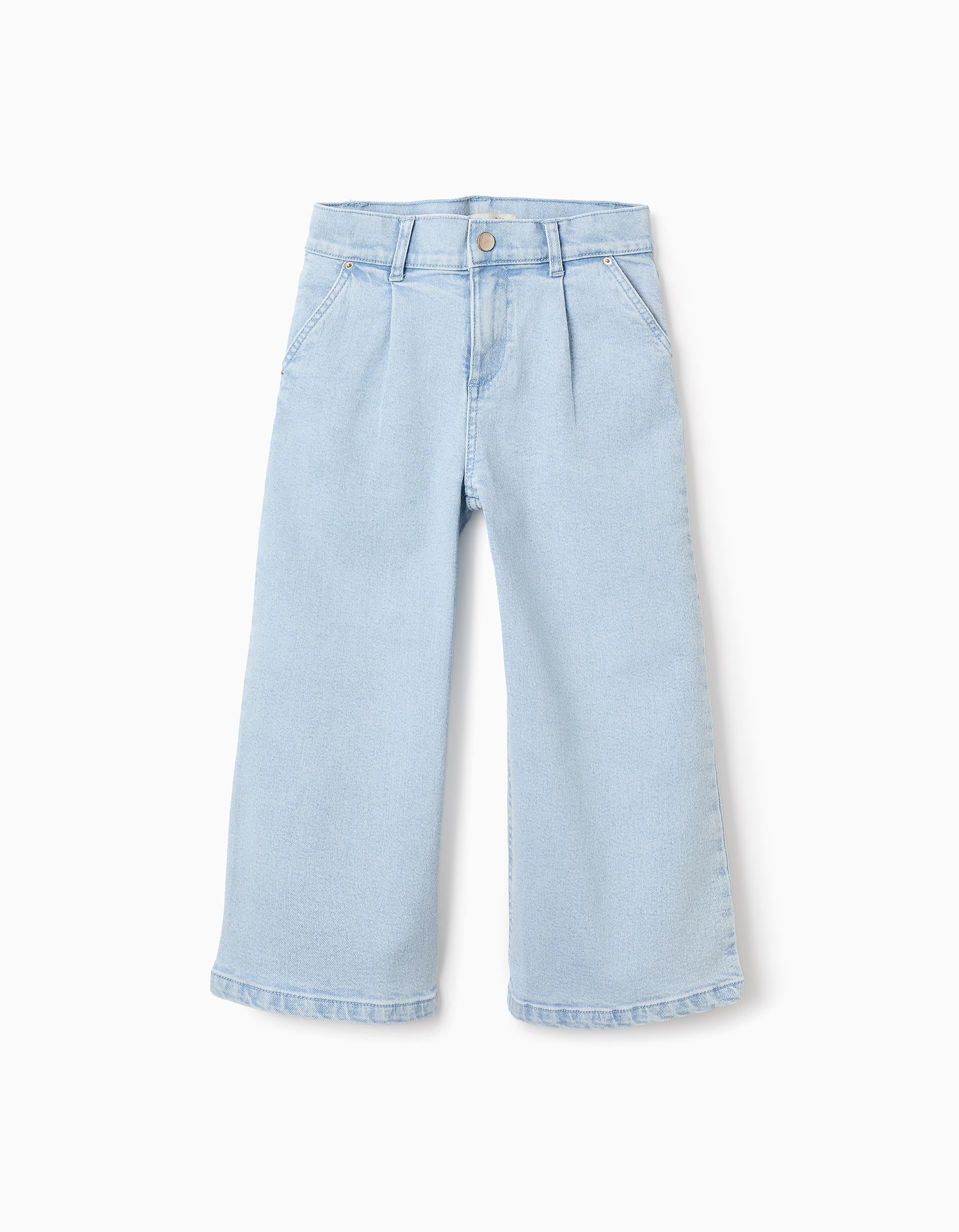 Calças de Ganga para Menina 'Wide Leg', Azul claro