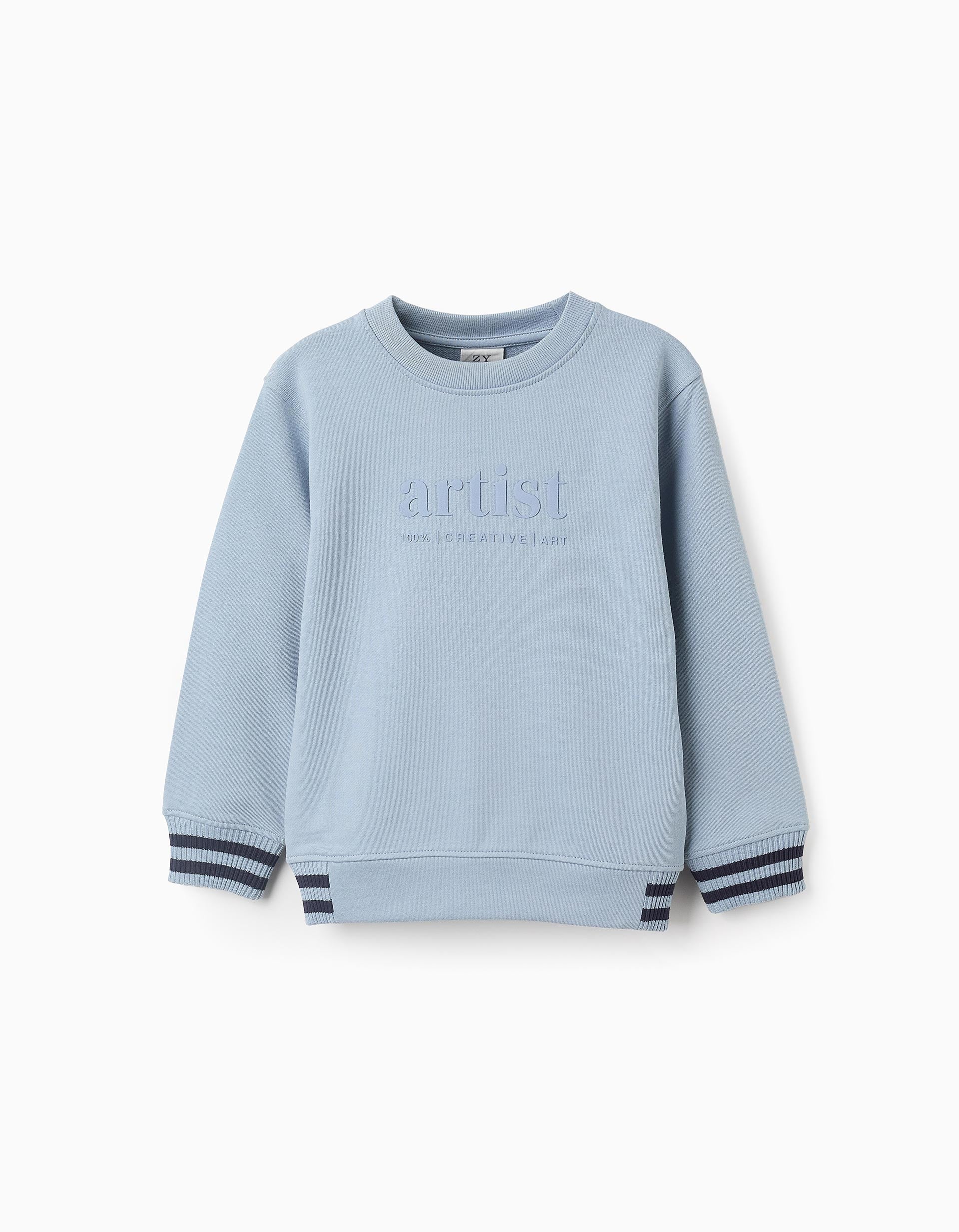 Cotton Sweatshirt for Boys 'Artist', Blue