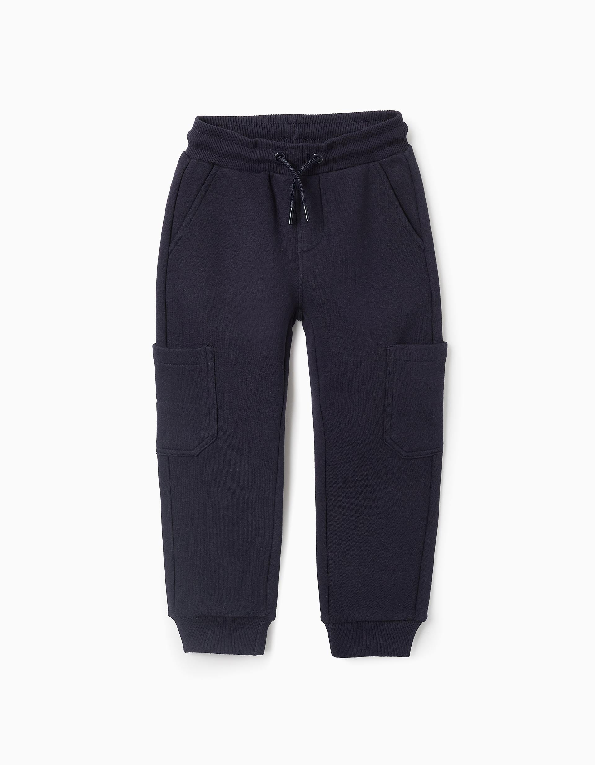 Brushed Cargo Joggers for Boys 'Slim', Dark Blue