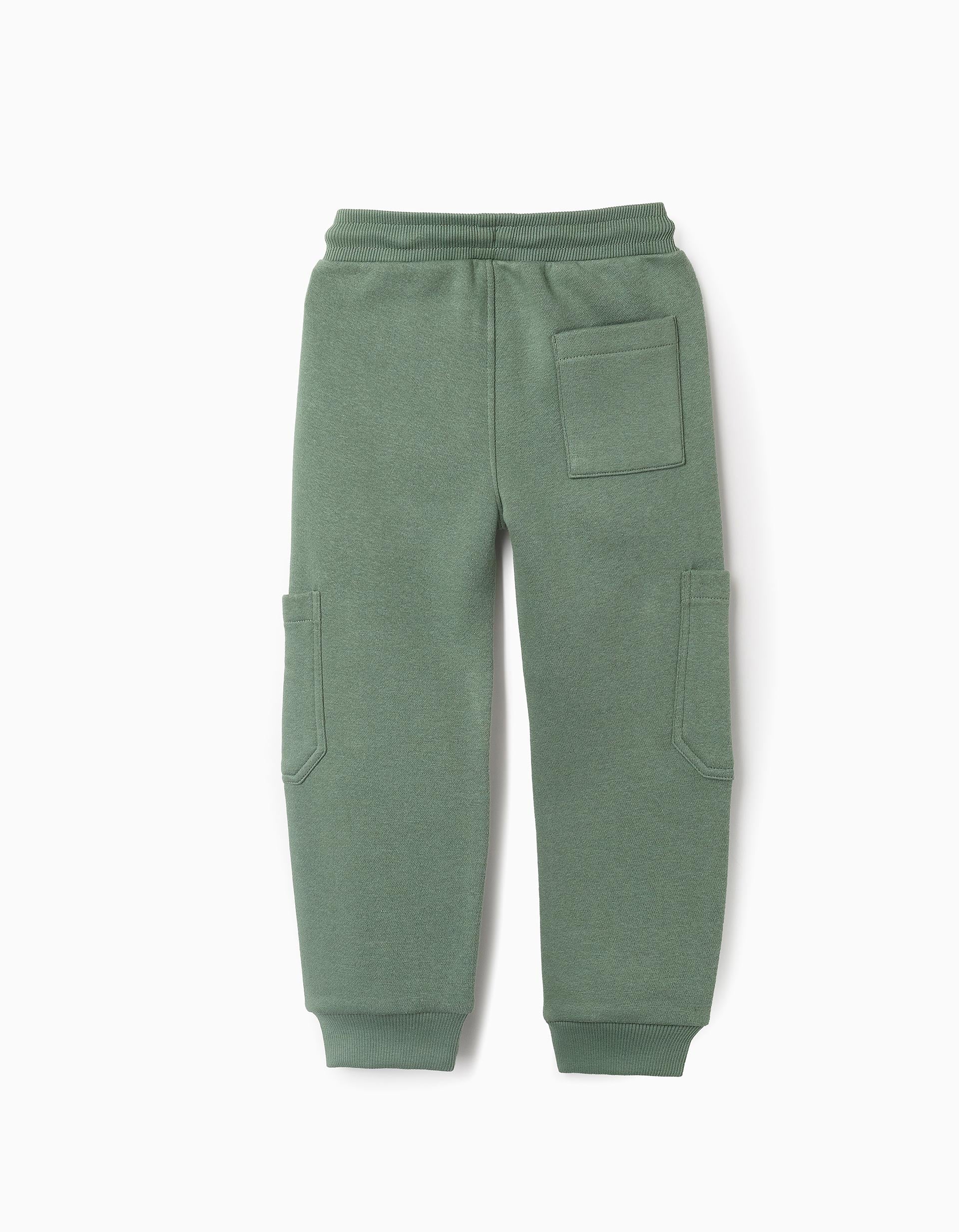 Brushed Cargo Joggers for Boys 'Slim', Green