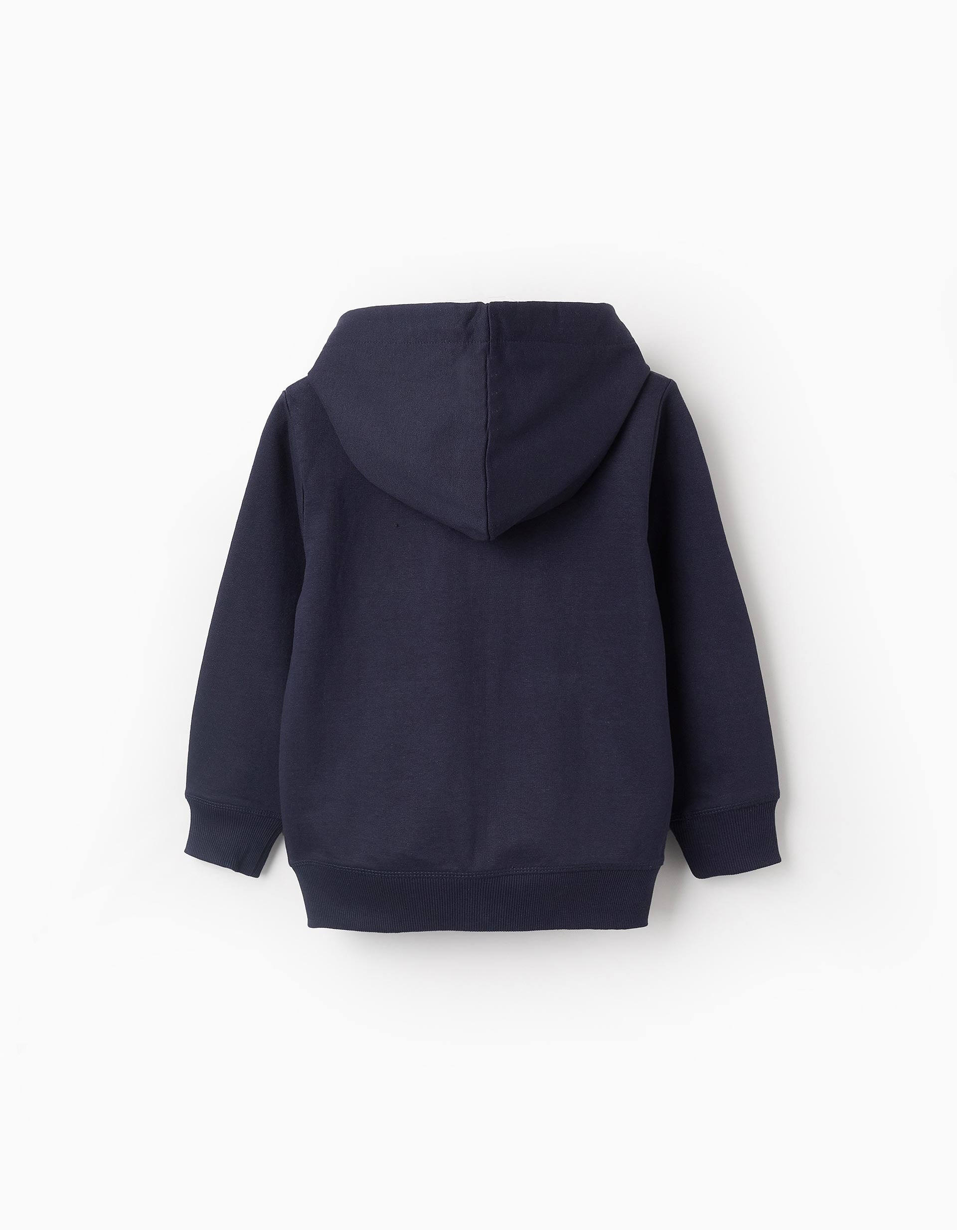 Hooded Jacket for Boys 'ZY', Dark Blue/Grey