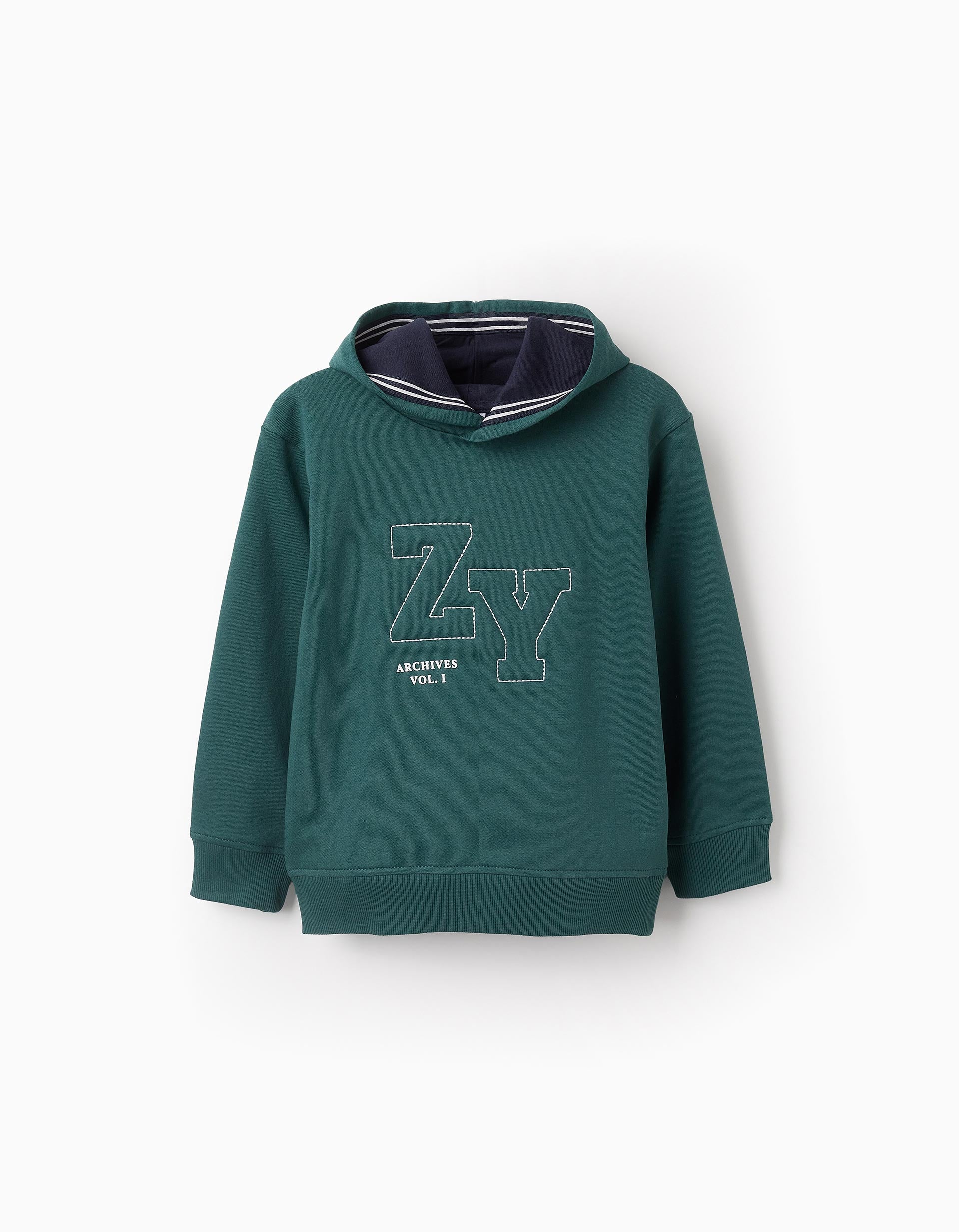 Hooded Sweatshirt for Boys 'ZY', Green