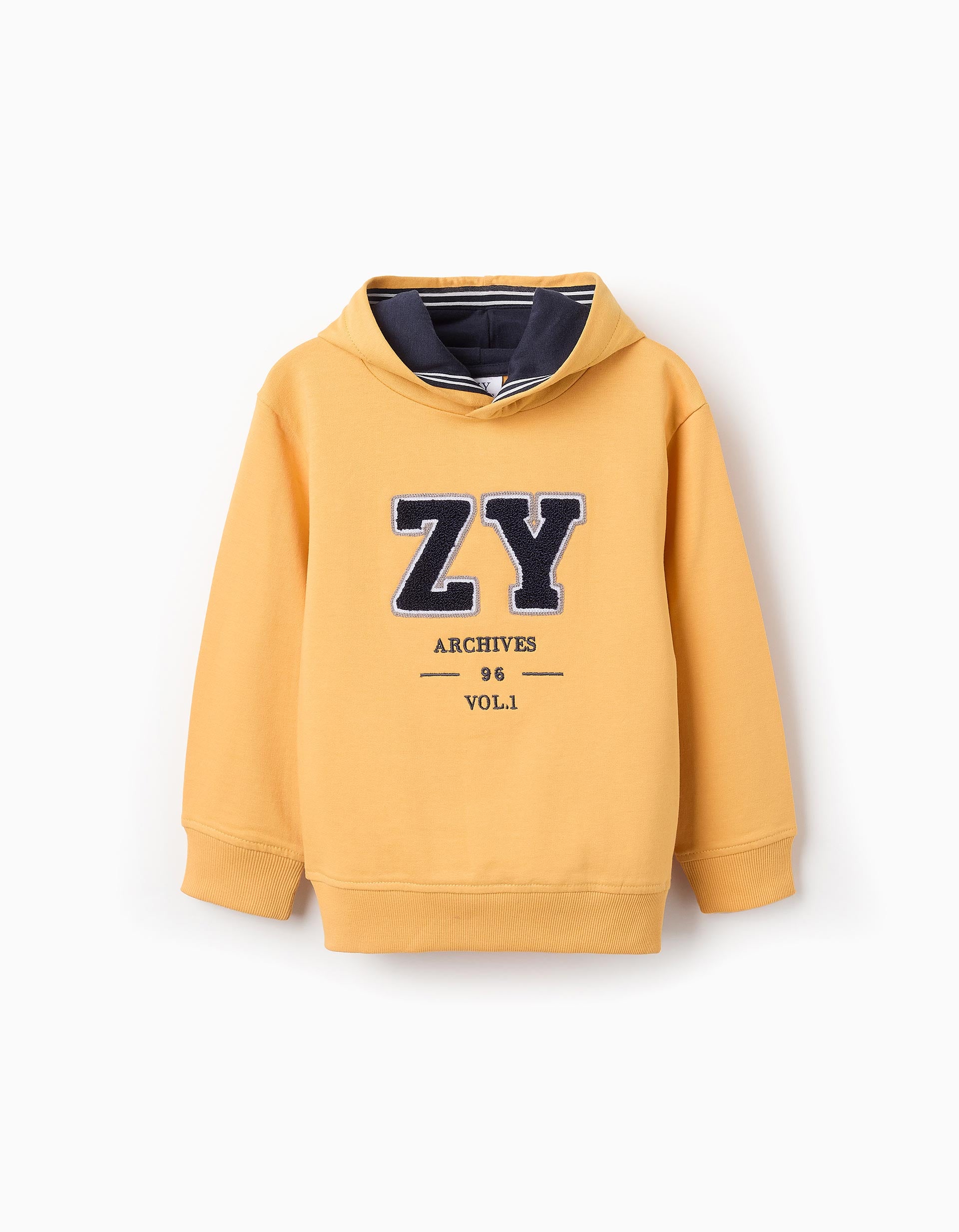 Hooded Sweatshirt for Boys 'ZY', Yellow