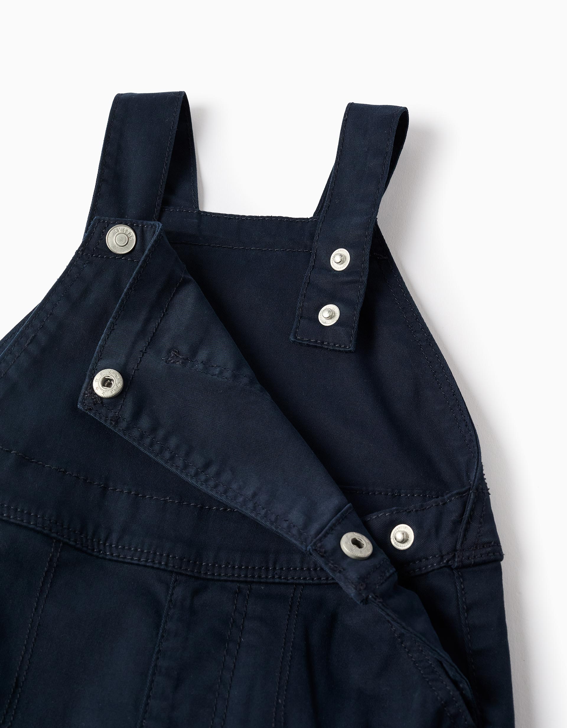 Twill Dungarees for Baby Boys, Dark Blue