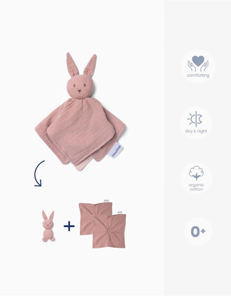 Doudou Doomoo You & Me Bunny Pink 0M+