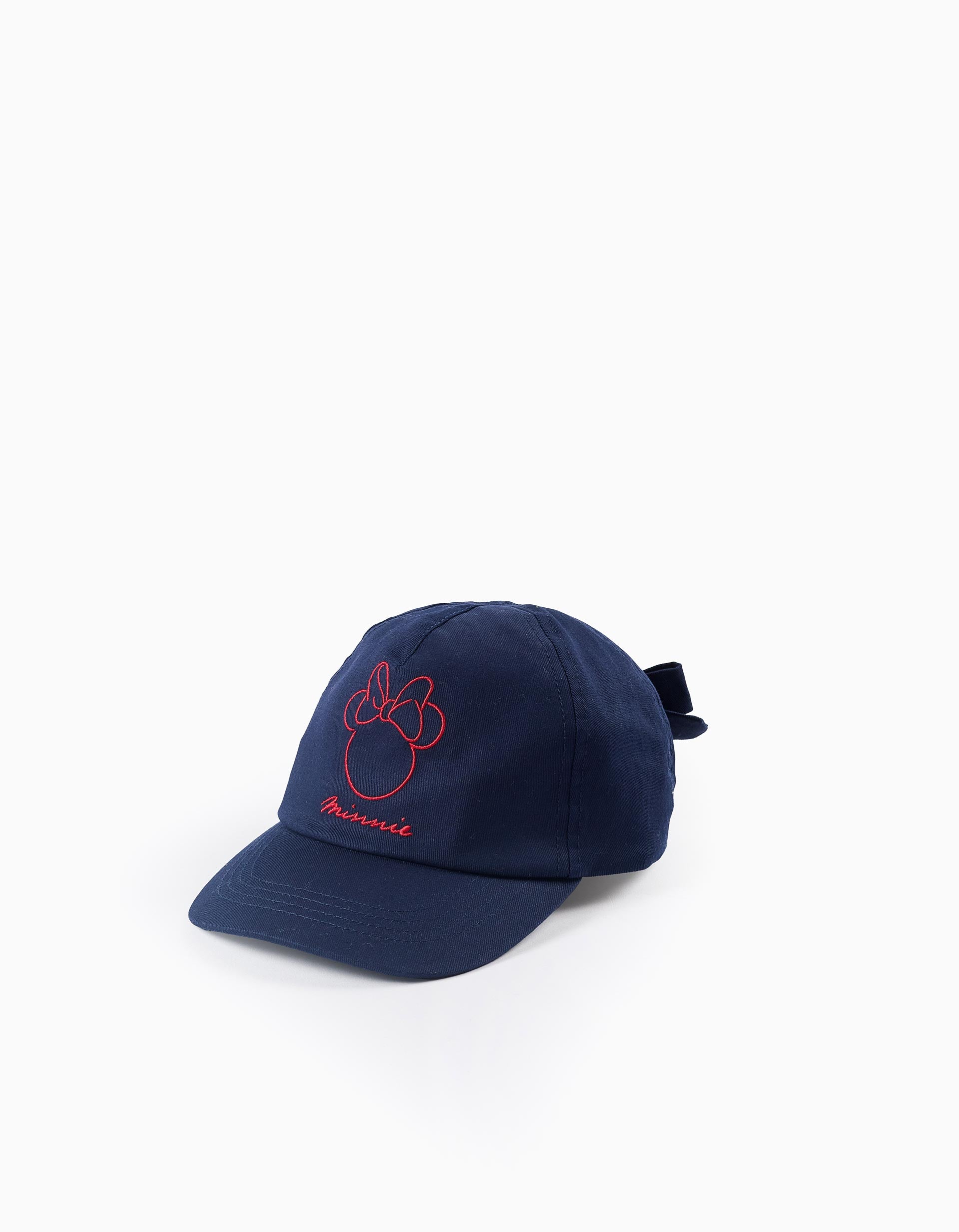 Twill Cap with Bow for Girls 'Minnie', Dark Blue