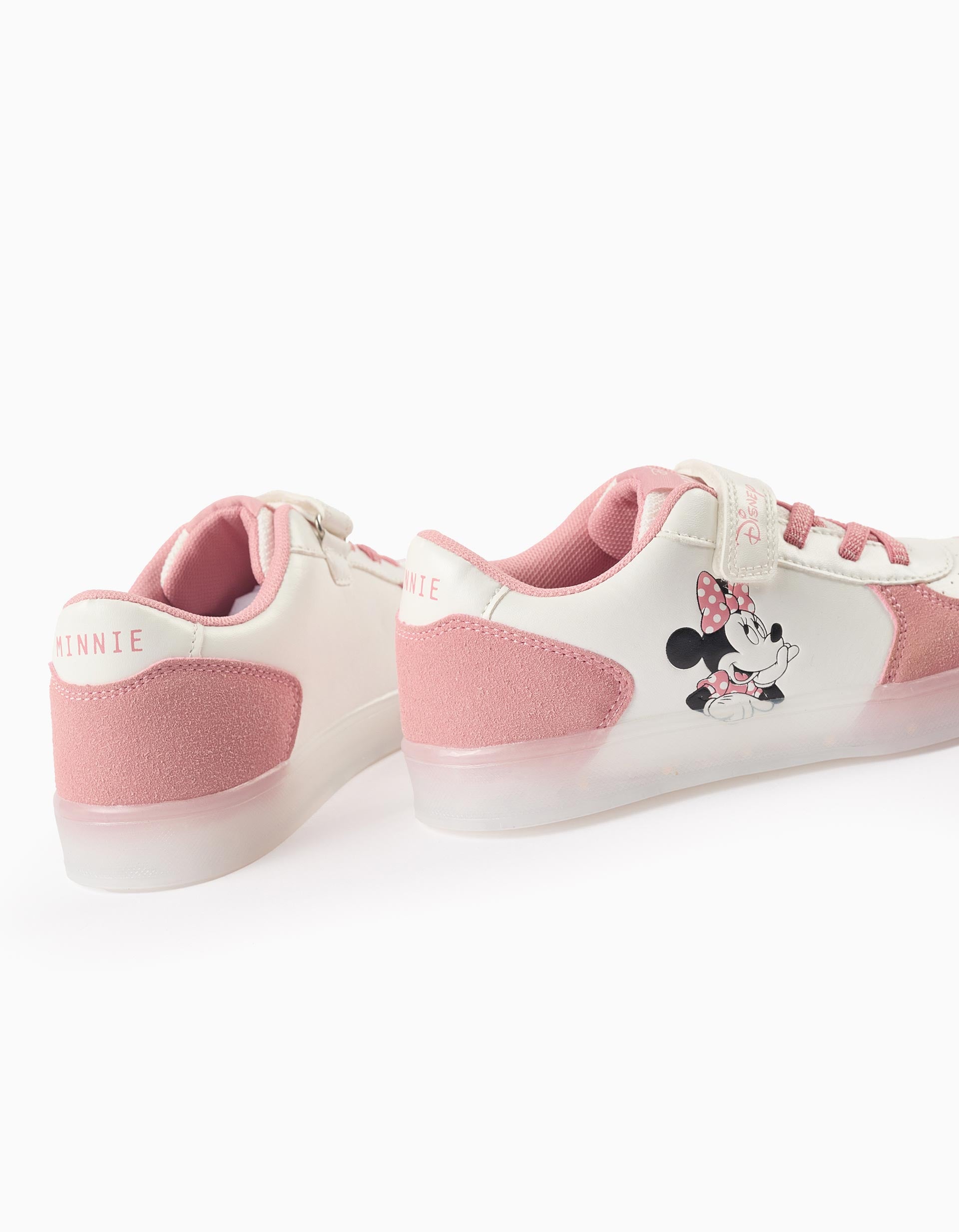 Zapatillas con Luces para Niña 'Minnie', Rosa/Blanco