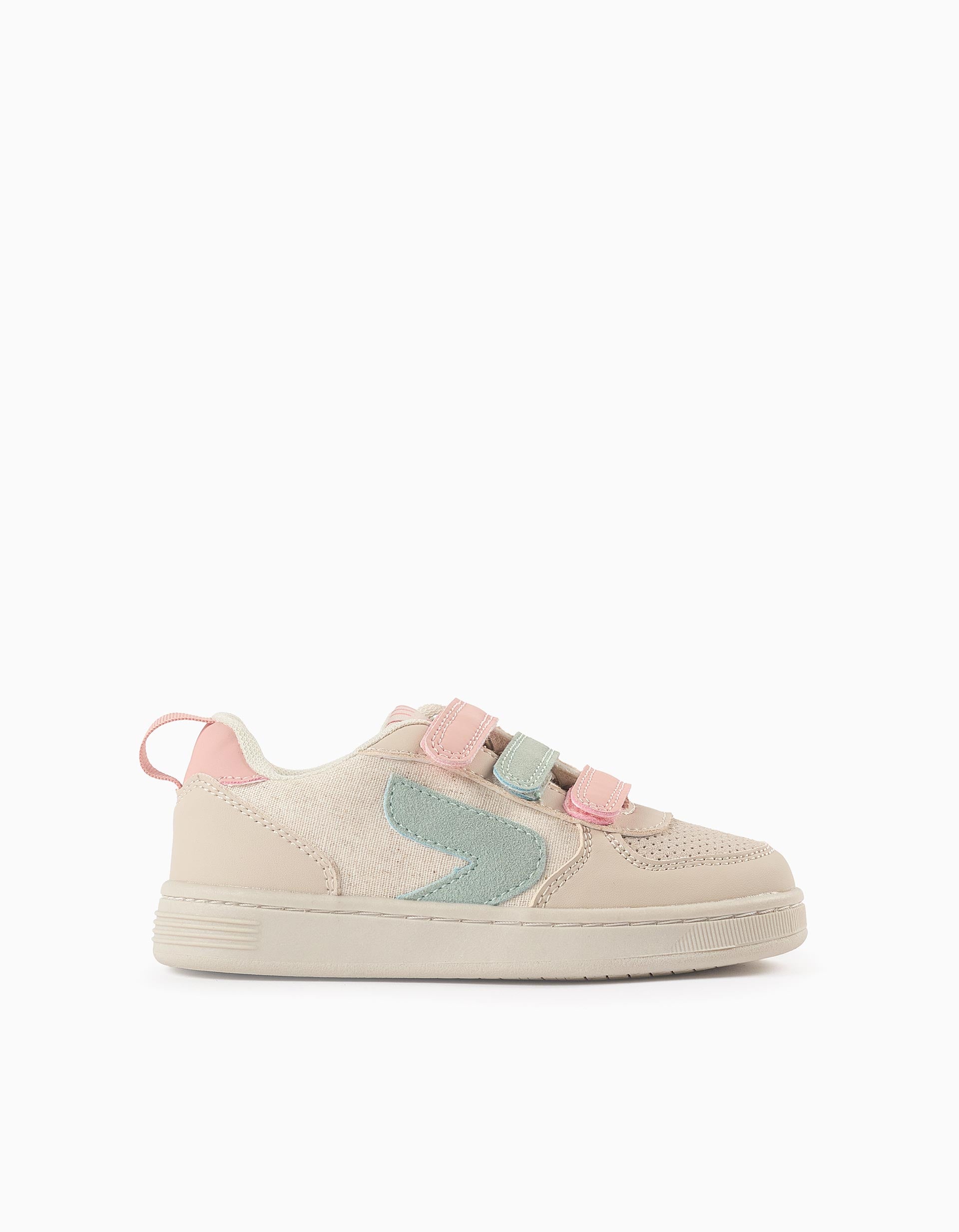 Zapatillas para Niña 'ZY Move', Beige/Rosa/Azul