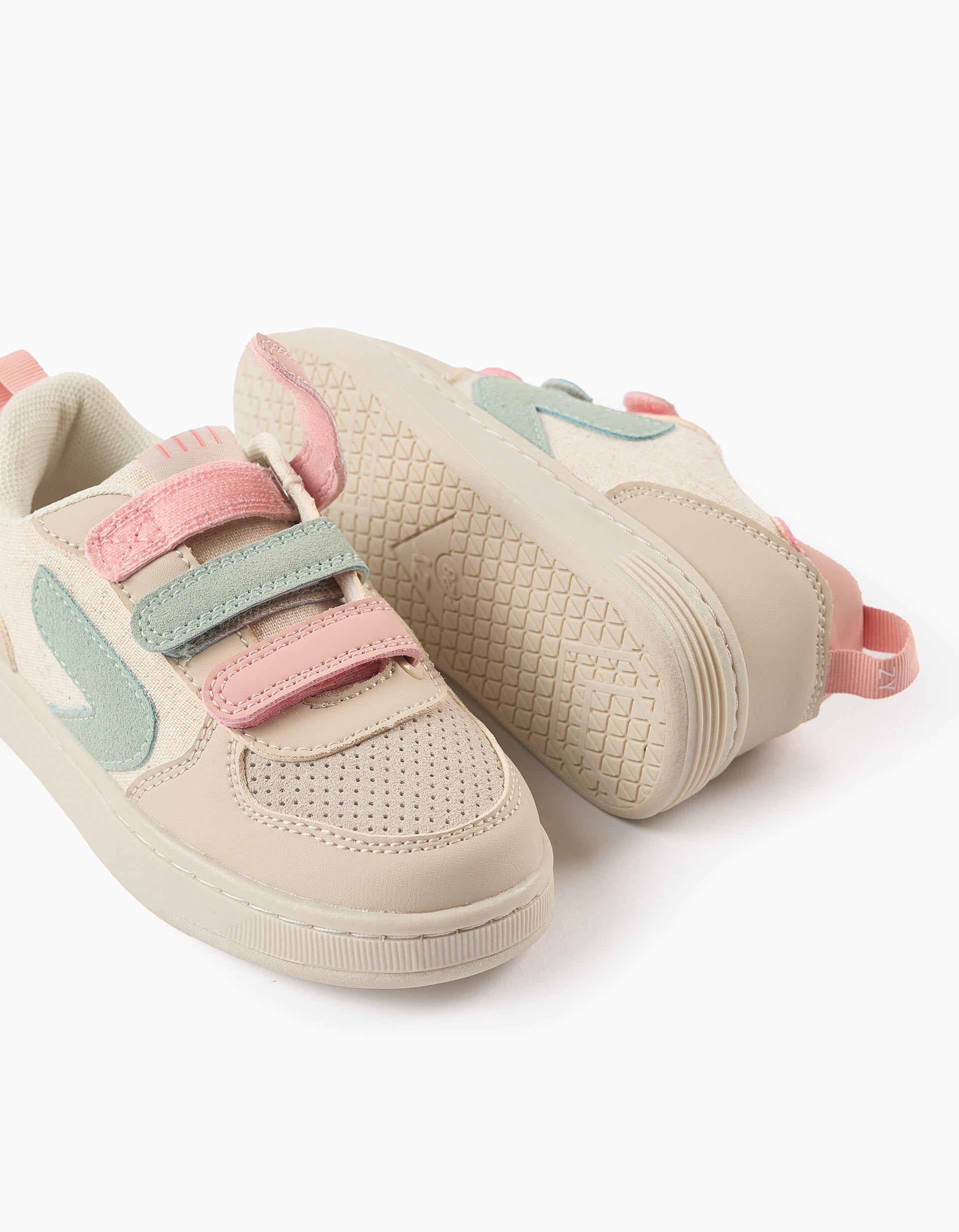 Zapatillas para Niña 'ZY Move', Beige/Rosa/Azul