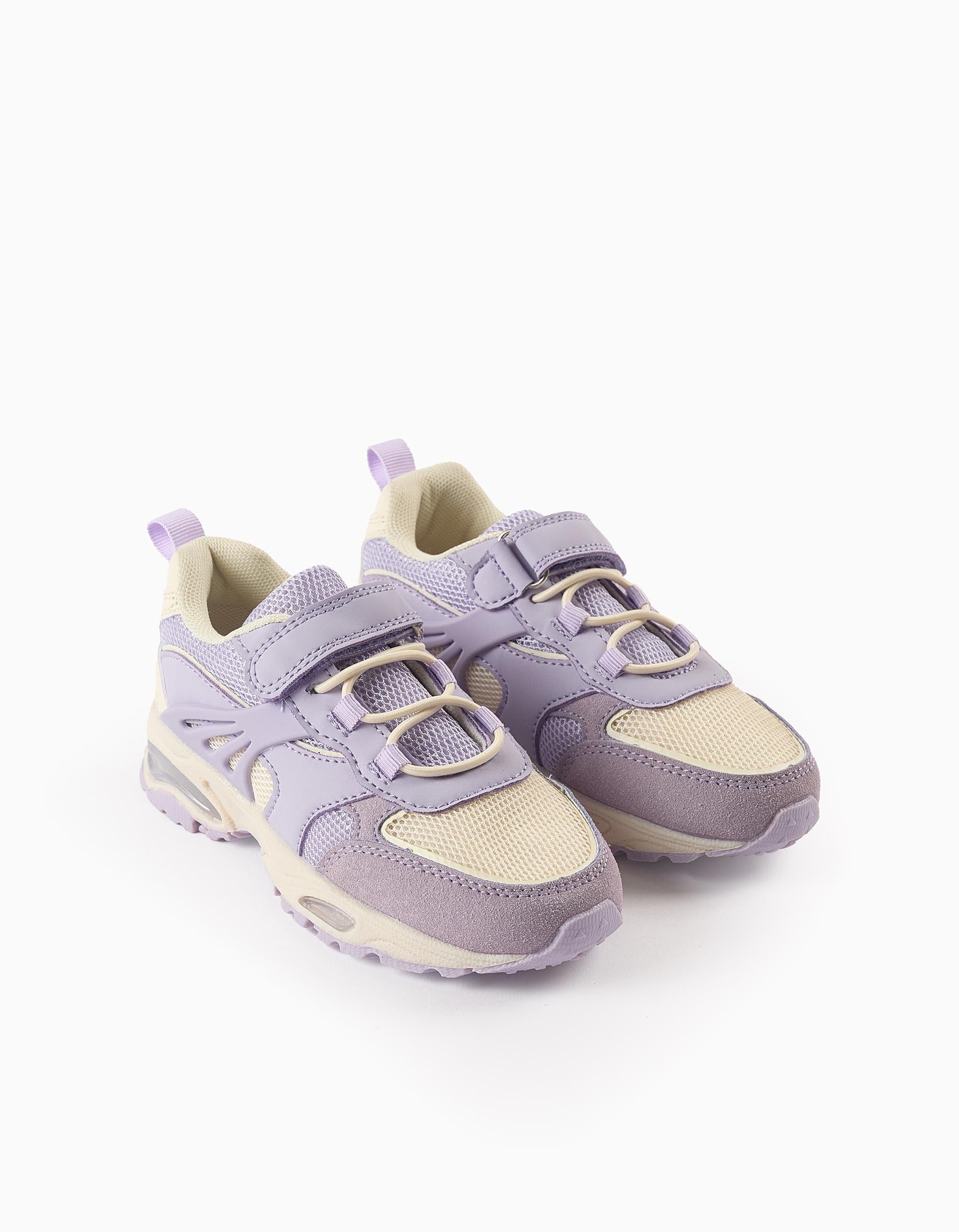 Zapatillas con Luces para Niña 'Superlight Runner', Lila/Beige