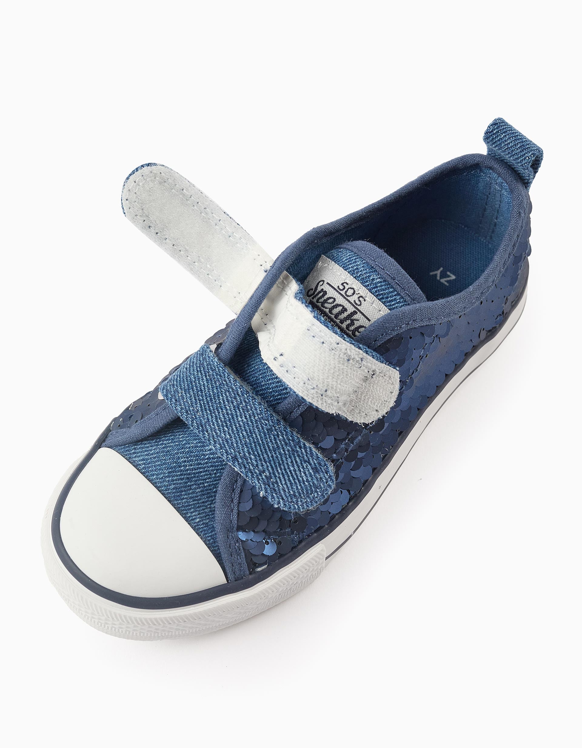 Zapatillas con Lentejuelas para Niña '50's Sneakers', Azul