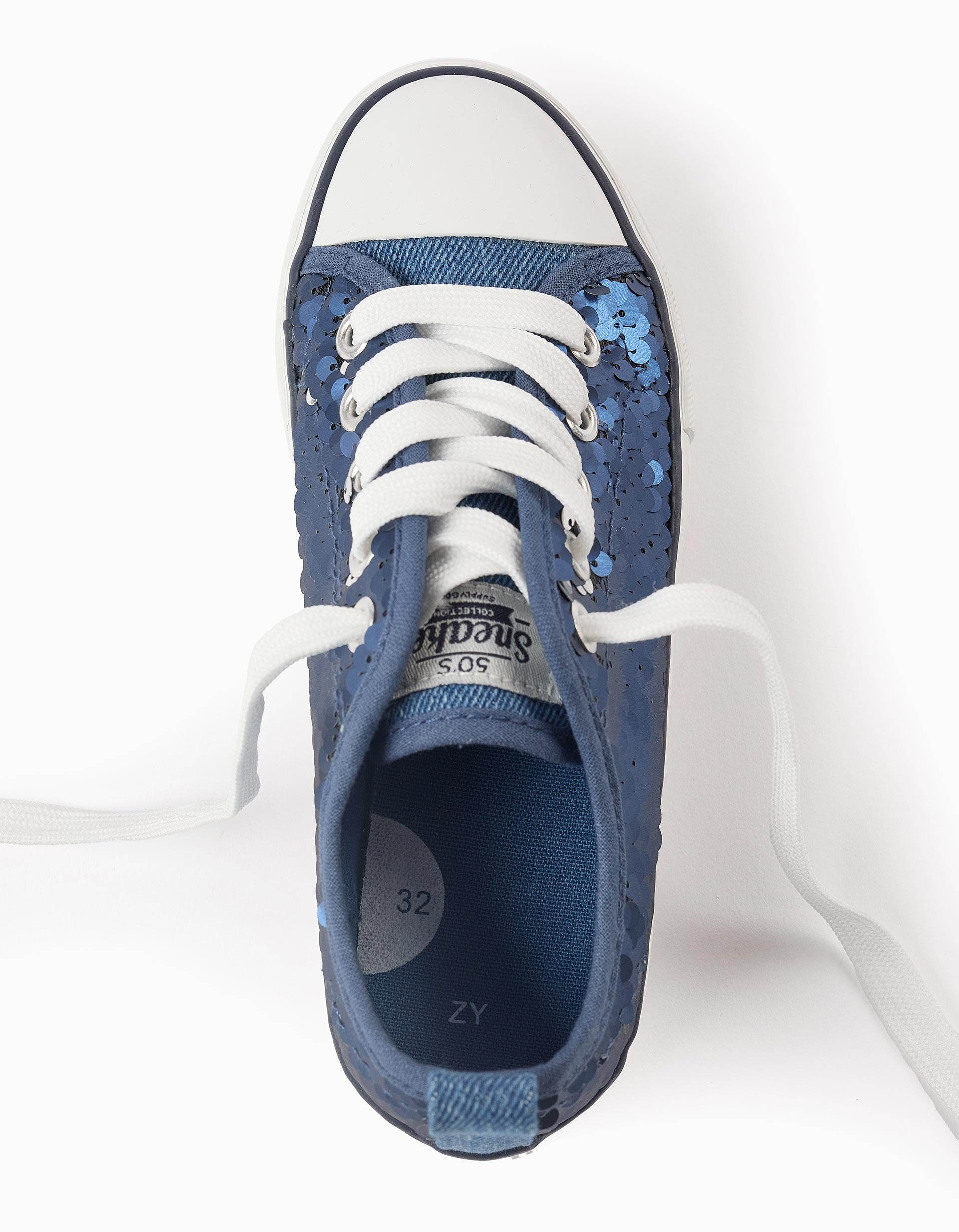 Zapatillas con Lentejuelas para Niña '50's Sneakers', Azul