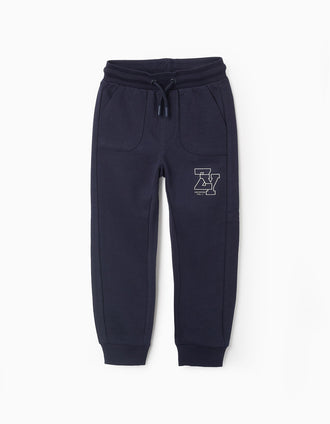 Calças Joggers para Menino 'ZY Archives', Azul Escuro