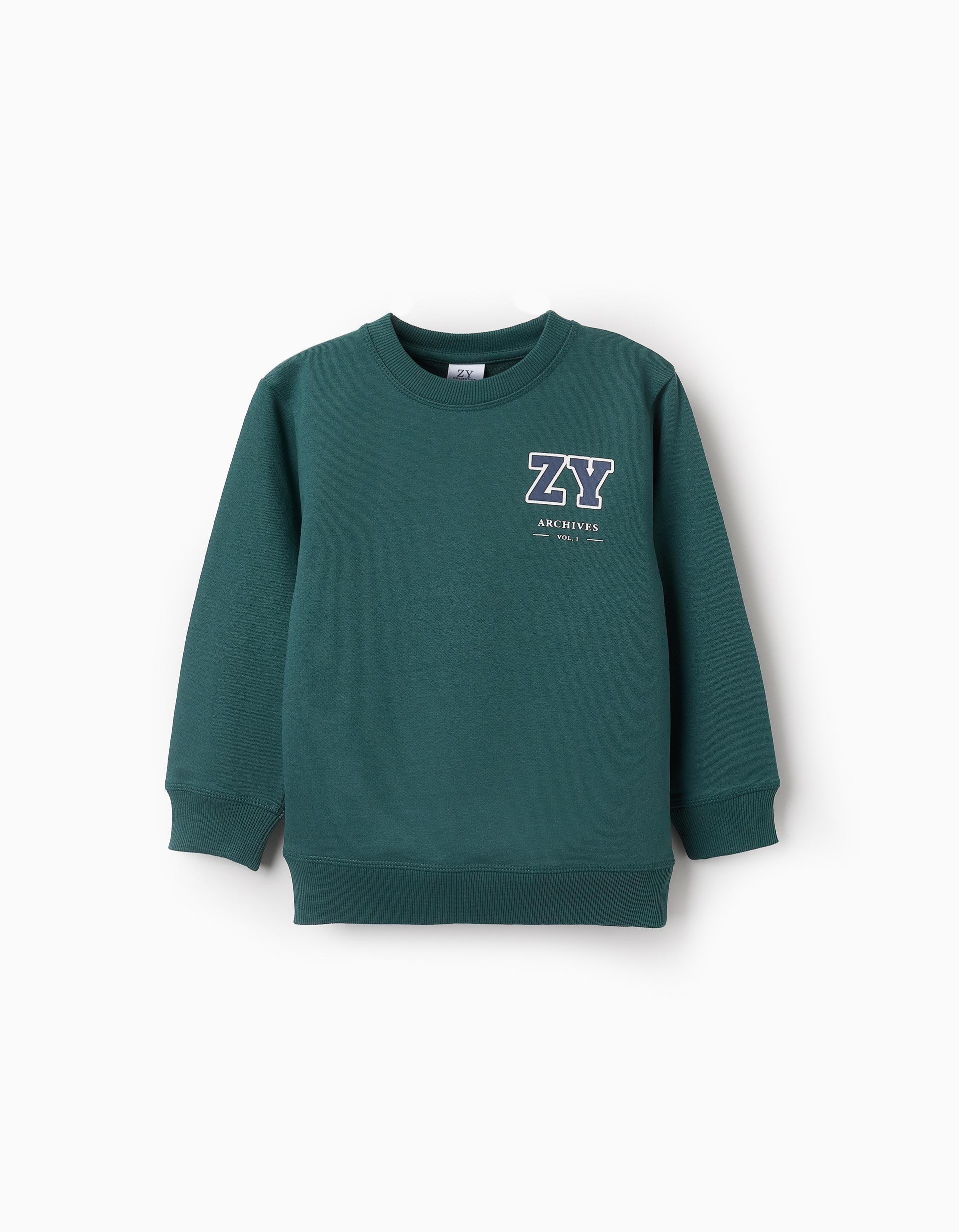 Sweatshirt for Boys 'ZY Archives', Dark Green