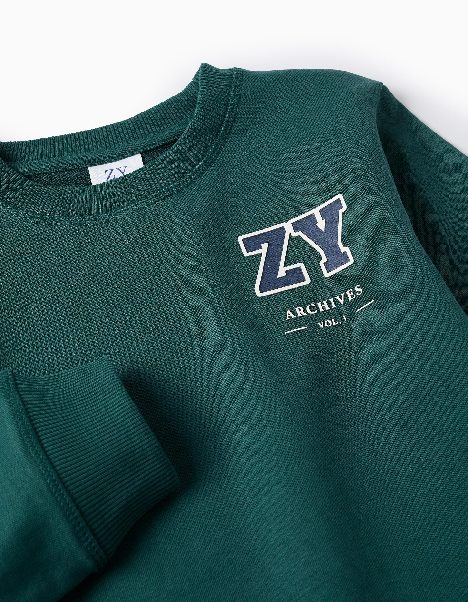 Sweatshirt for Boys 'ZY Archives', Dark Green