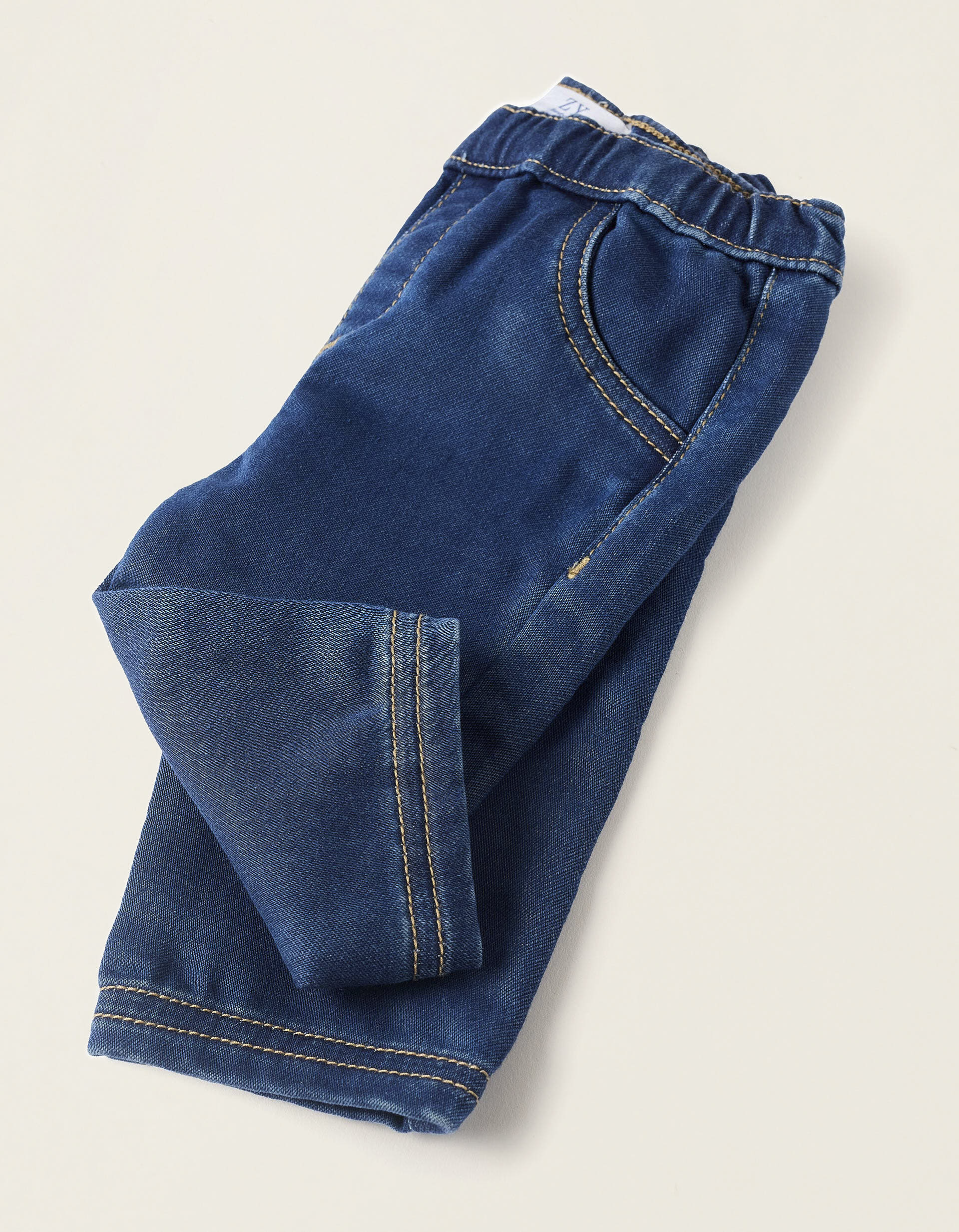 Denim Trousers for Newborns, Blue