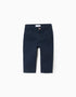 Pantalón Chino de Sarga para Bebé Niño, Azul Oscuro.