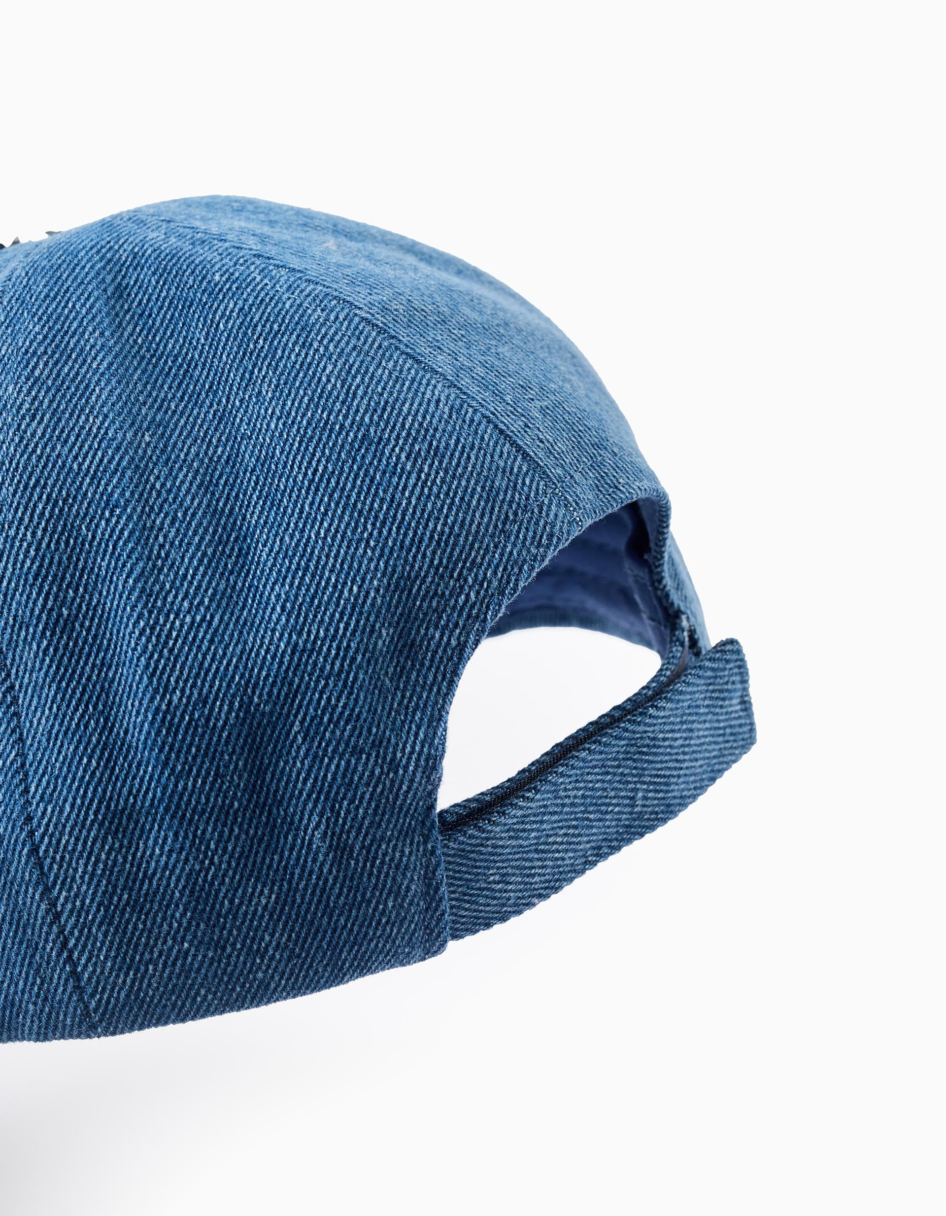 Denim Cap with Reversible Sequins for Girls, Blue