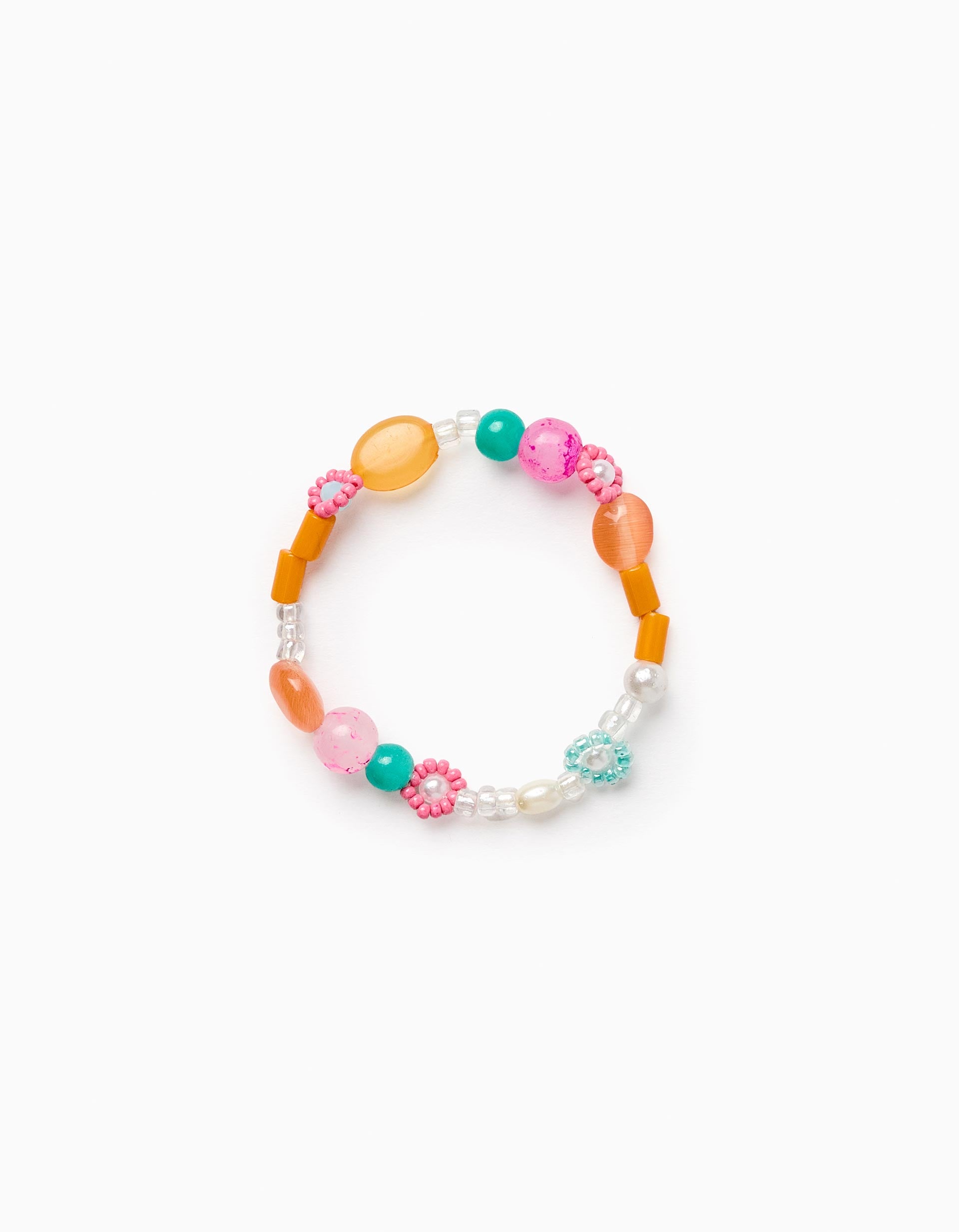 Pulseira Elástica com Missangas Multiforme para Bebé e Menina, Multicolor