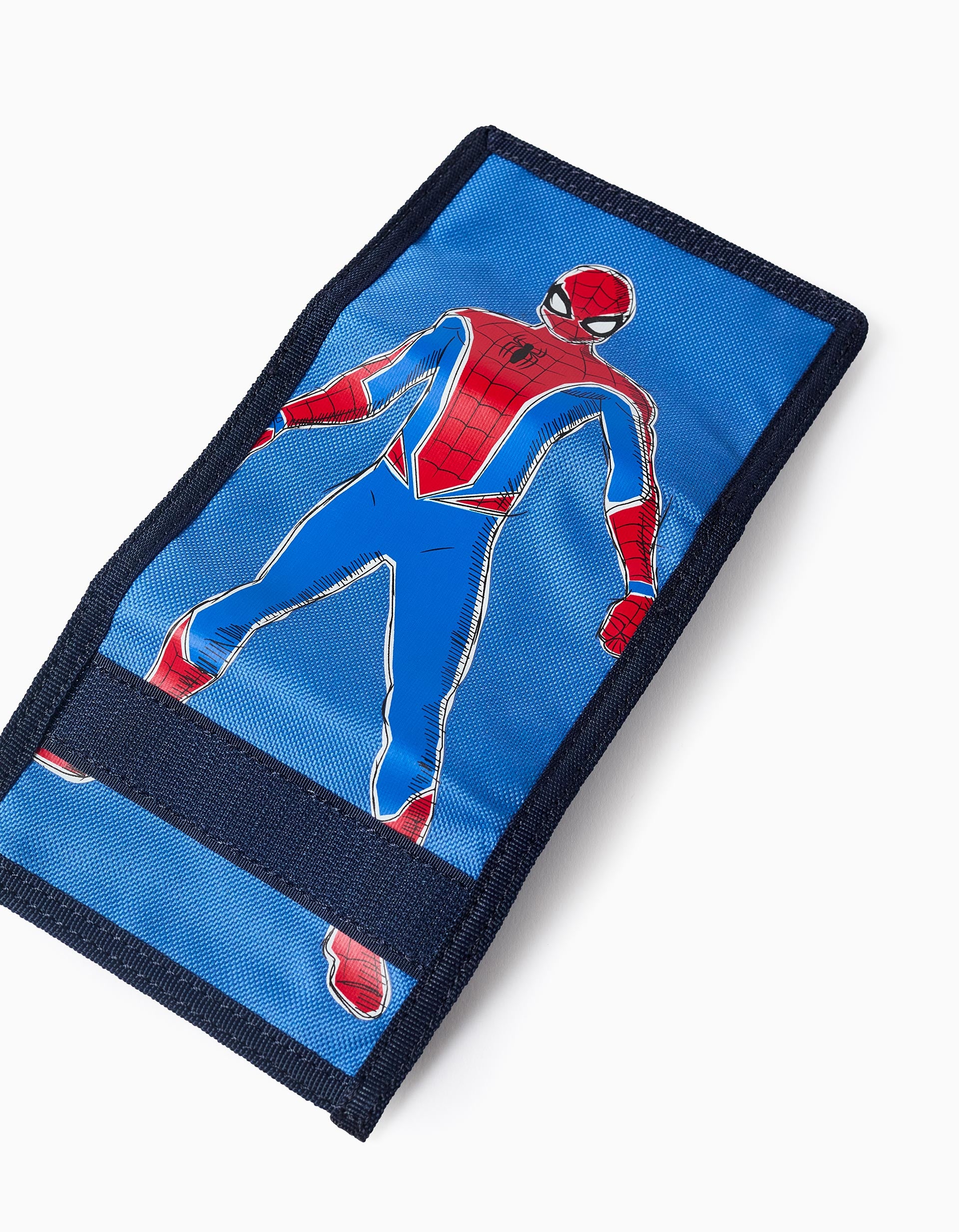 Portefeuille en Tissu pour Garçon 'Spiderman', Bleu Foncé/Rouge