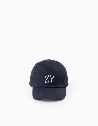 Boné de Sarja para Menino 'ZY', Azul Escuro 