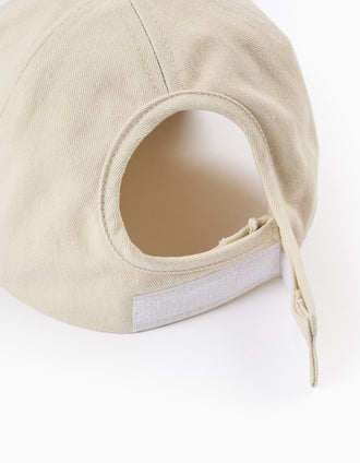Body de Sarga en Algodón para Niña 'Ondas', Beige/Rosa