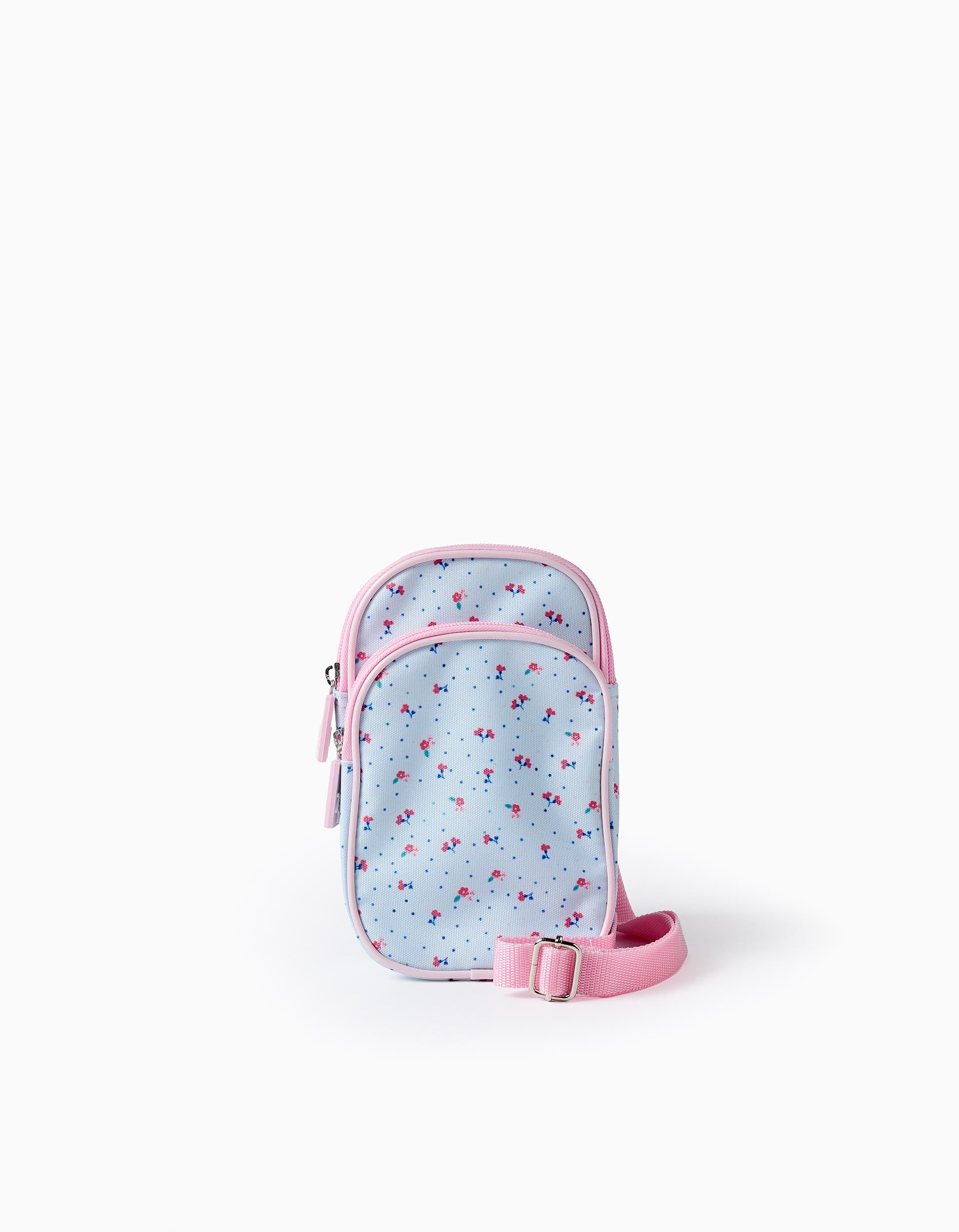 Bolsa a Tiracolo Floral para Menina, Azul/Transparente