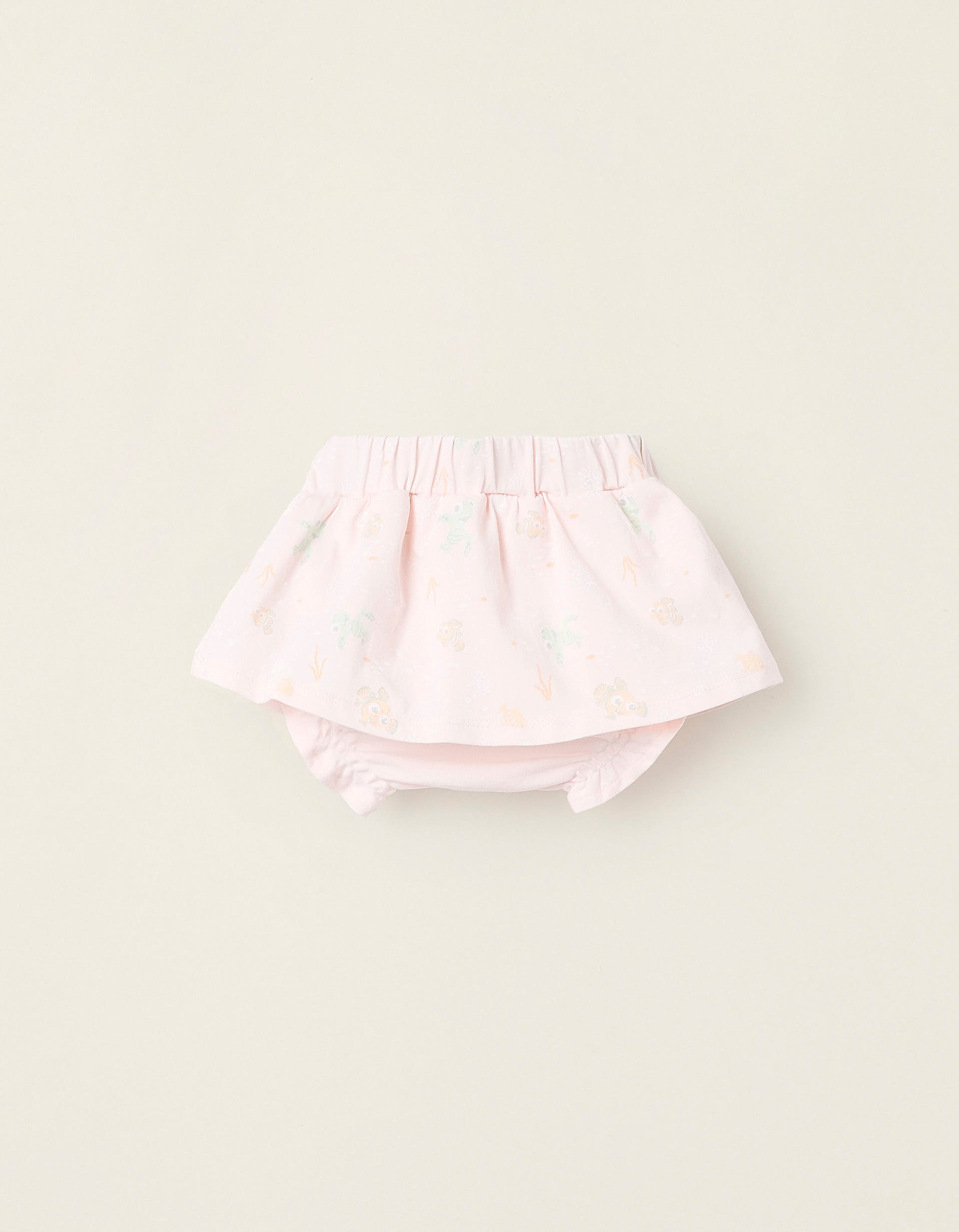 Skort with Motif for Newborn Girls 'Nemo', Light Pink