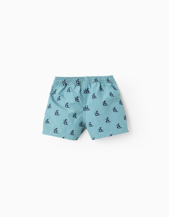 Calções de Banho com Motivo para Bebé Menino, Azul