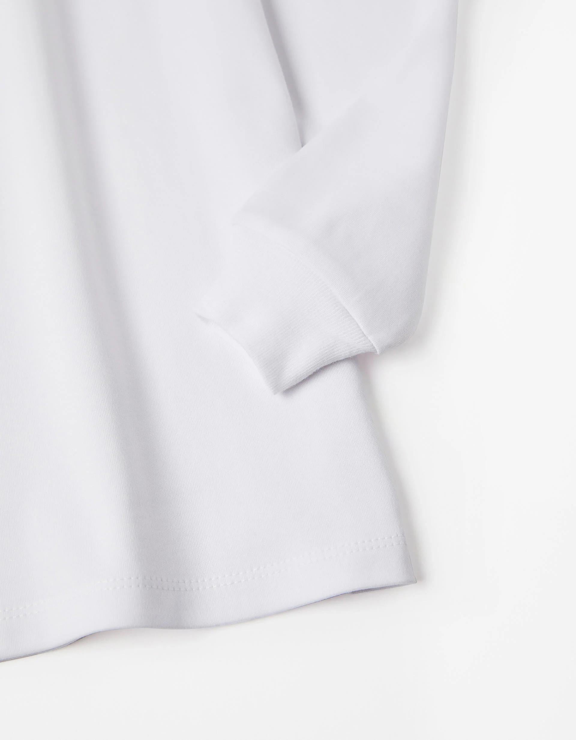 Pack of 3 Long Sleeve Vests for Boys, White