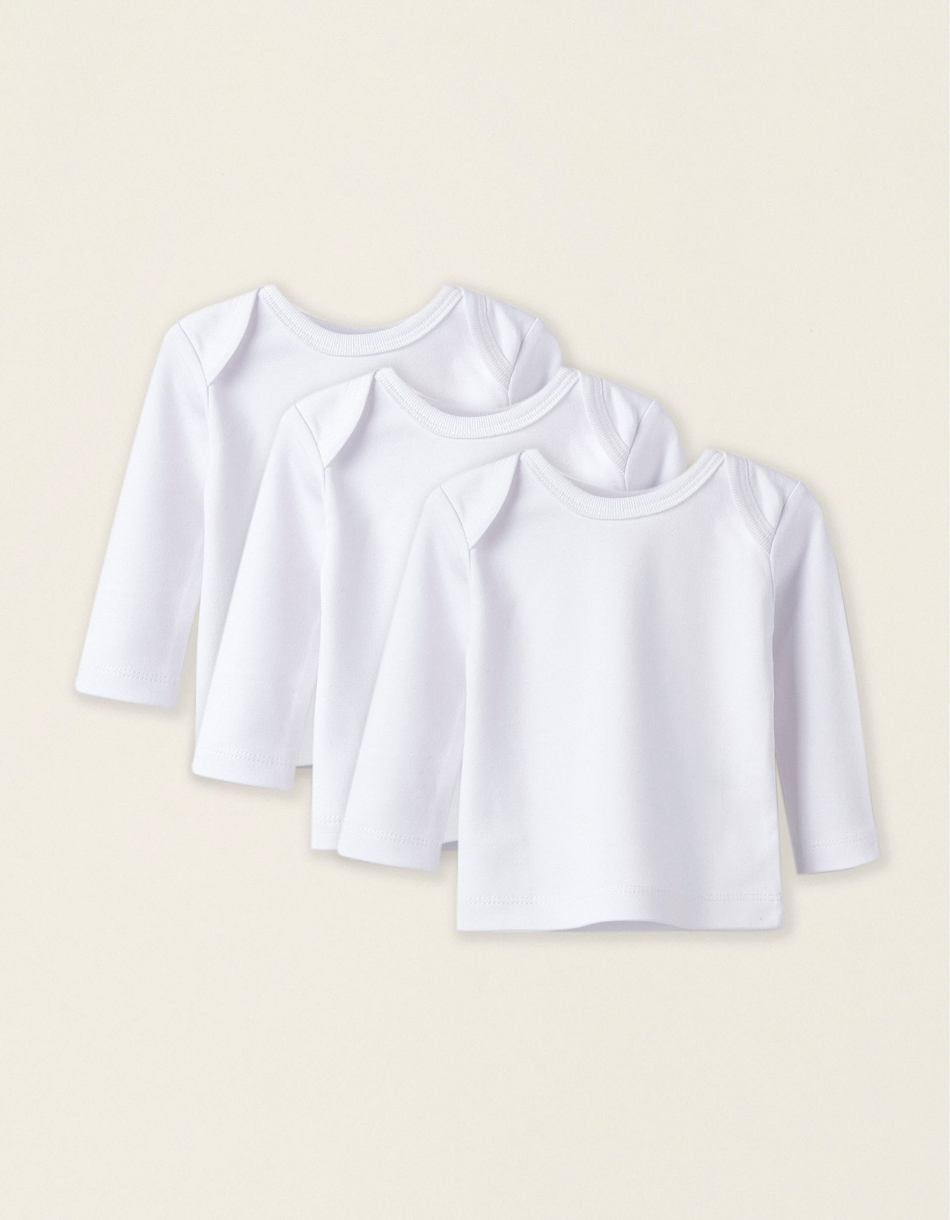 Pack 3 Camisetas Interiores Perchadas para Bebé 'Extra Warm', Blanco