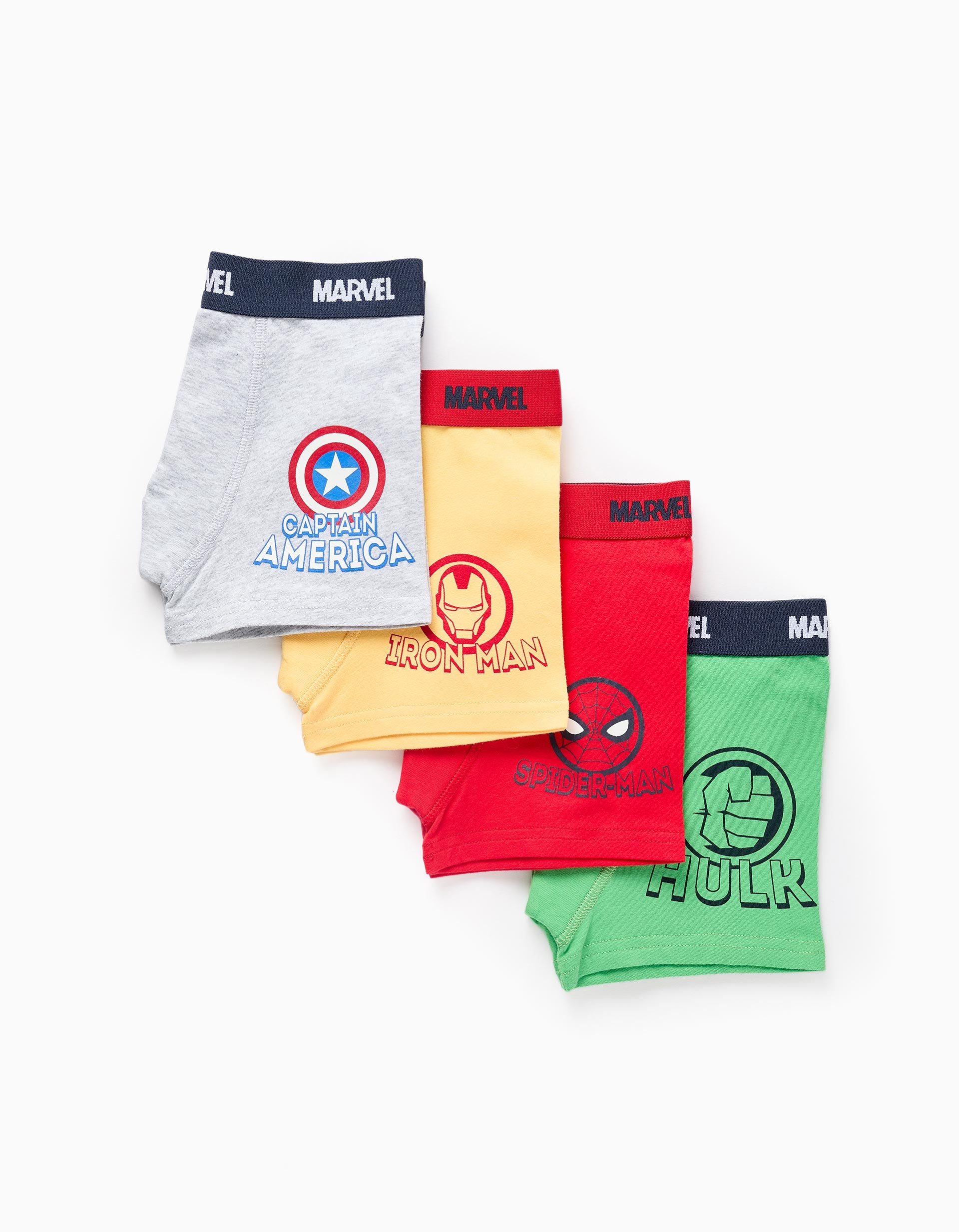 Pack 4 Boxers para Menino 'Vingadores', Multicolor