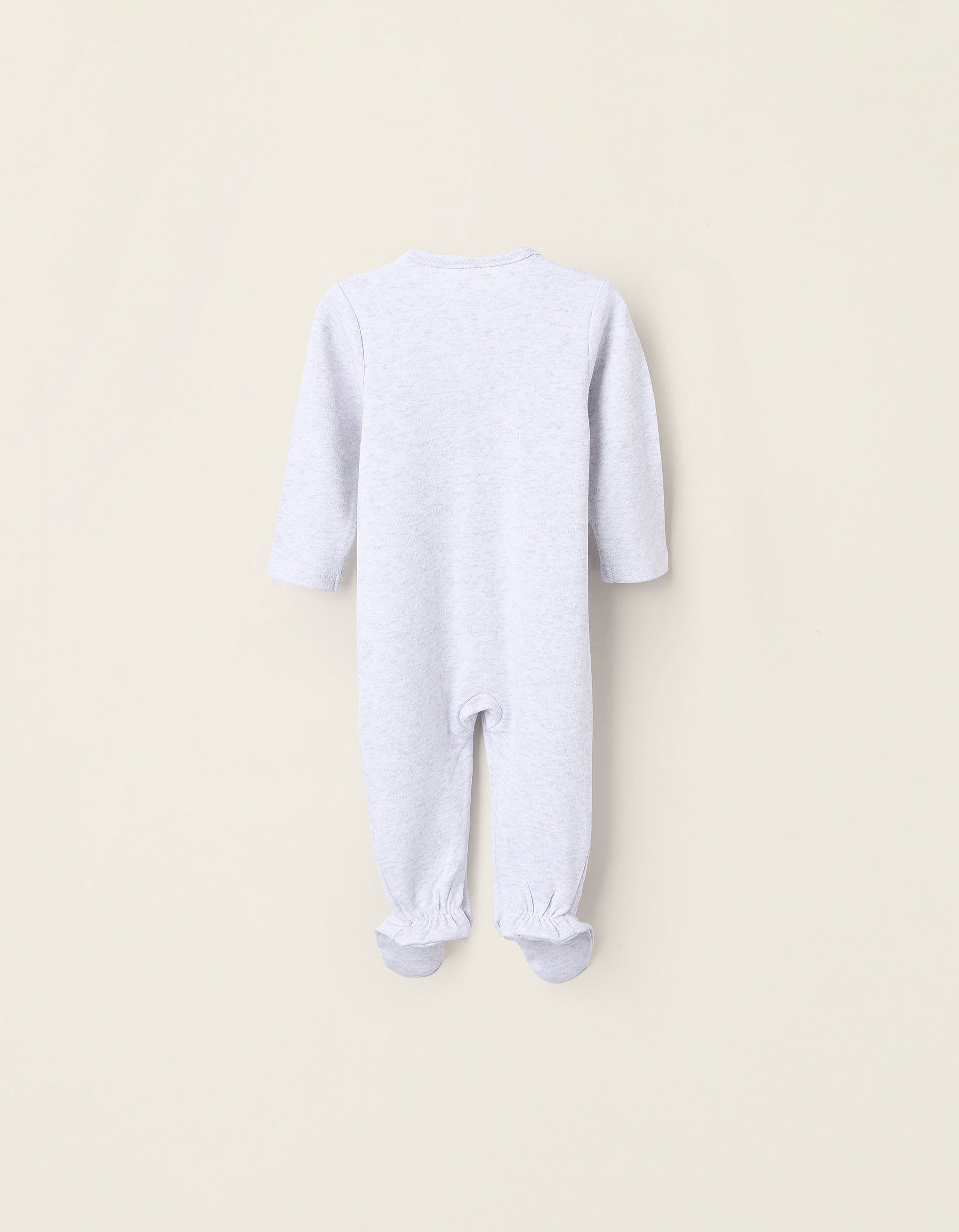 Pack 2 Babygrows de Algodão para Recém-Nascida 'Rato', Cinza/Branco