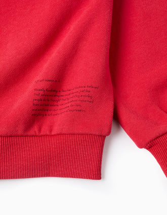 Sweat de Algodão com Estampado para Menina 'Dance', Vermelho
