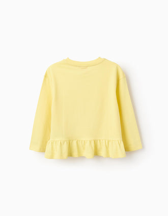 Camiseta Manga Larga para Niña 'Snoopy & Woodstuck', Amarillo