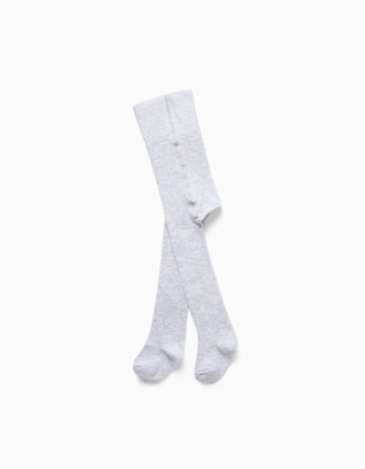 Leotardos de Algodón para Recién Nacido, Gris