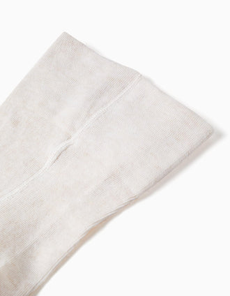Leotardos de Cintura Alta en Algodón para Recién Nacido, Beige