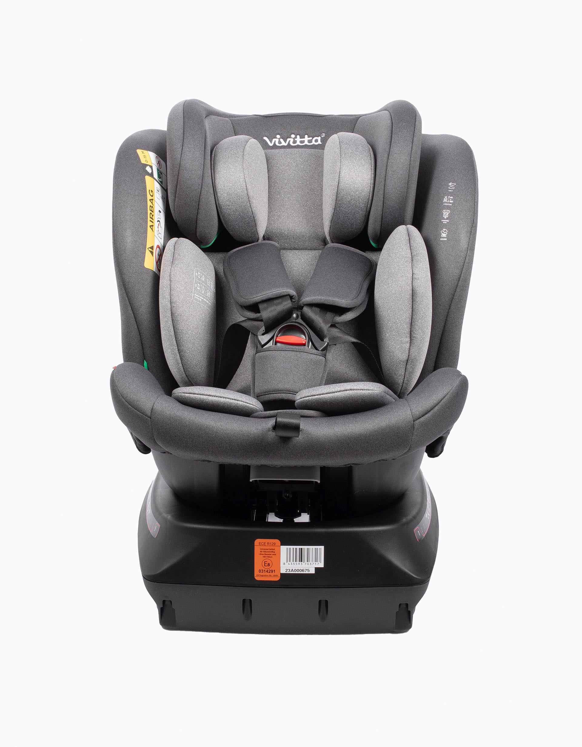 Vivitta Sanna I-Belt Car Seat, Anthracite Melange