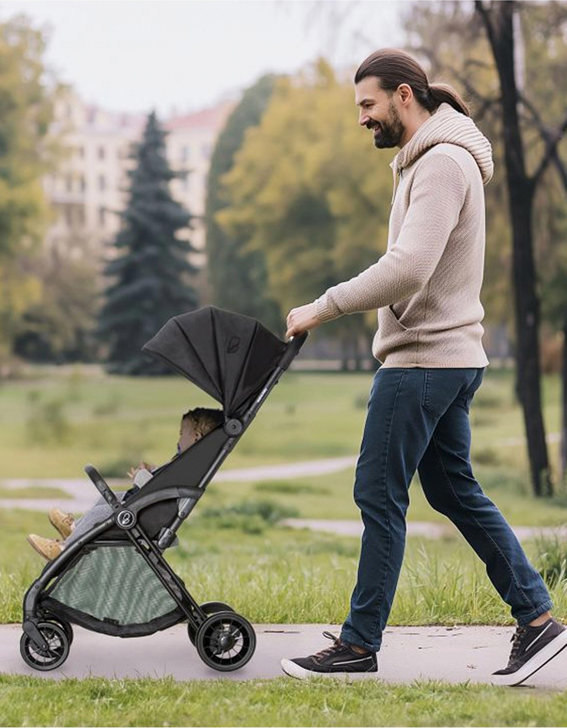 Carrito de Paseo Asalvo Plis Plas, Negro